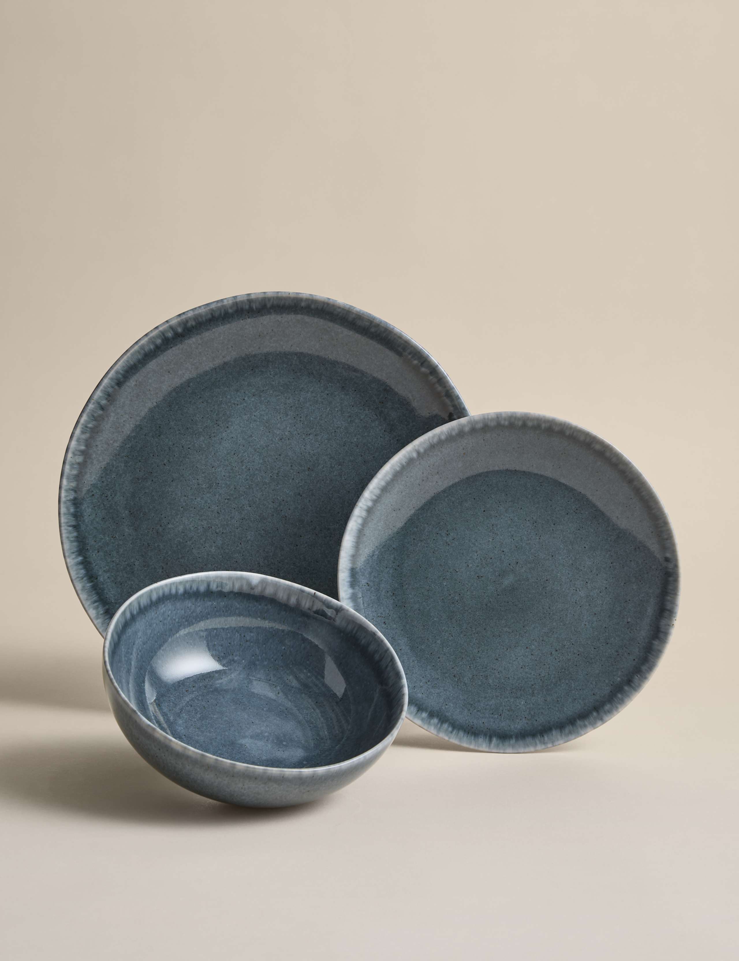 12 Piece Henley Stoneware Dinner Set