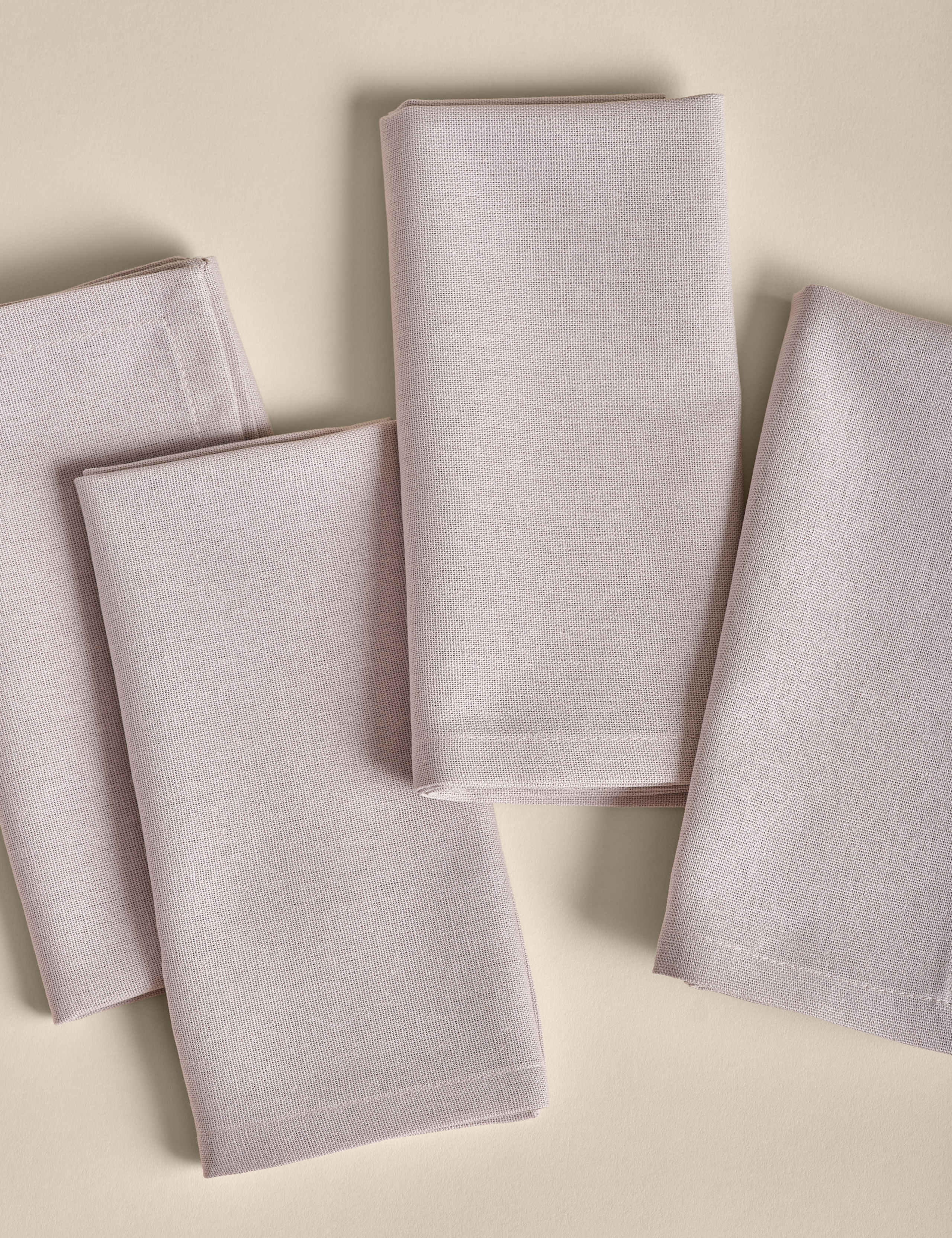 Set of 4 Pure Cotton Napkins