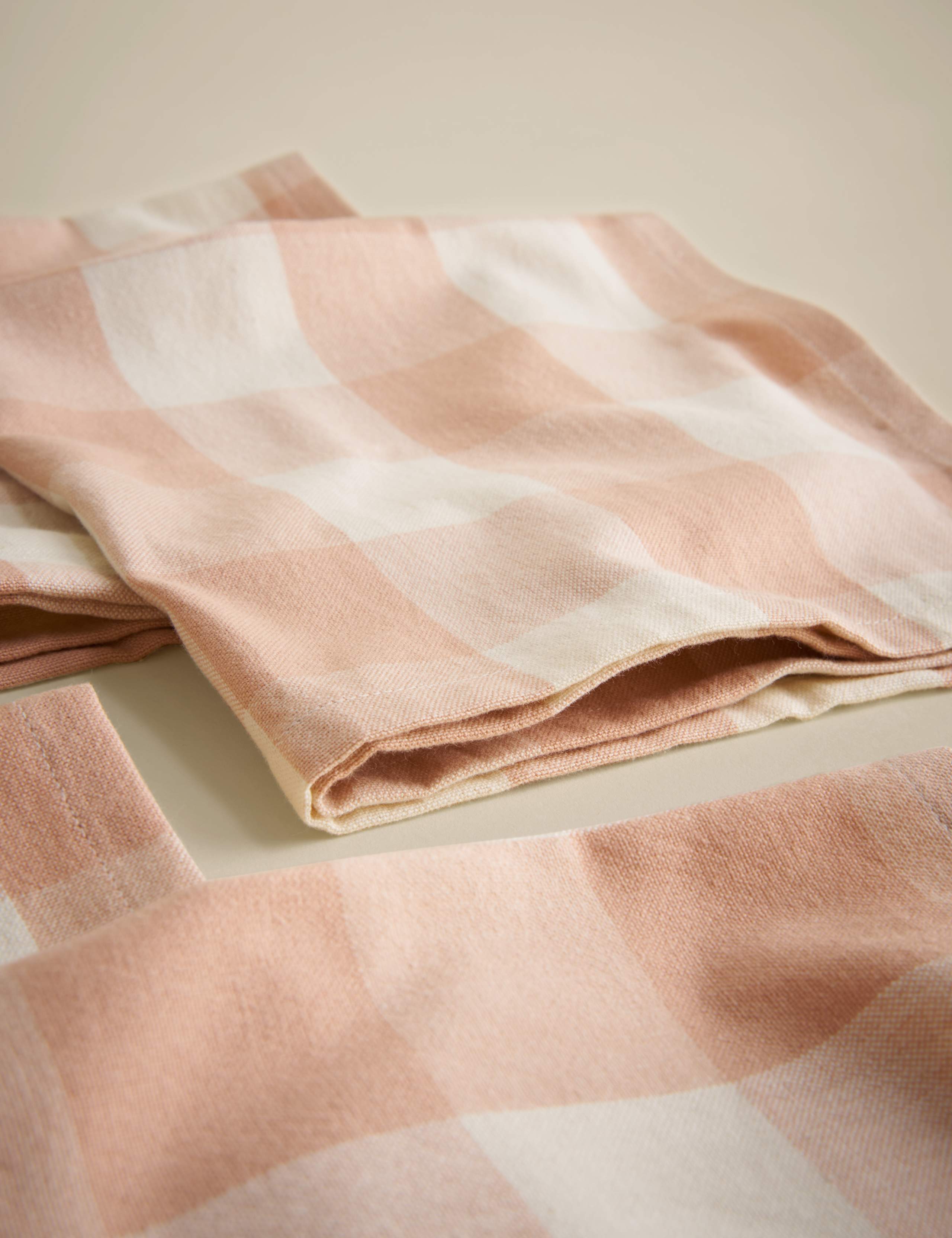 Set of 4 Pure Cotton Gingham Napkins