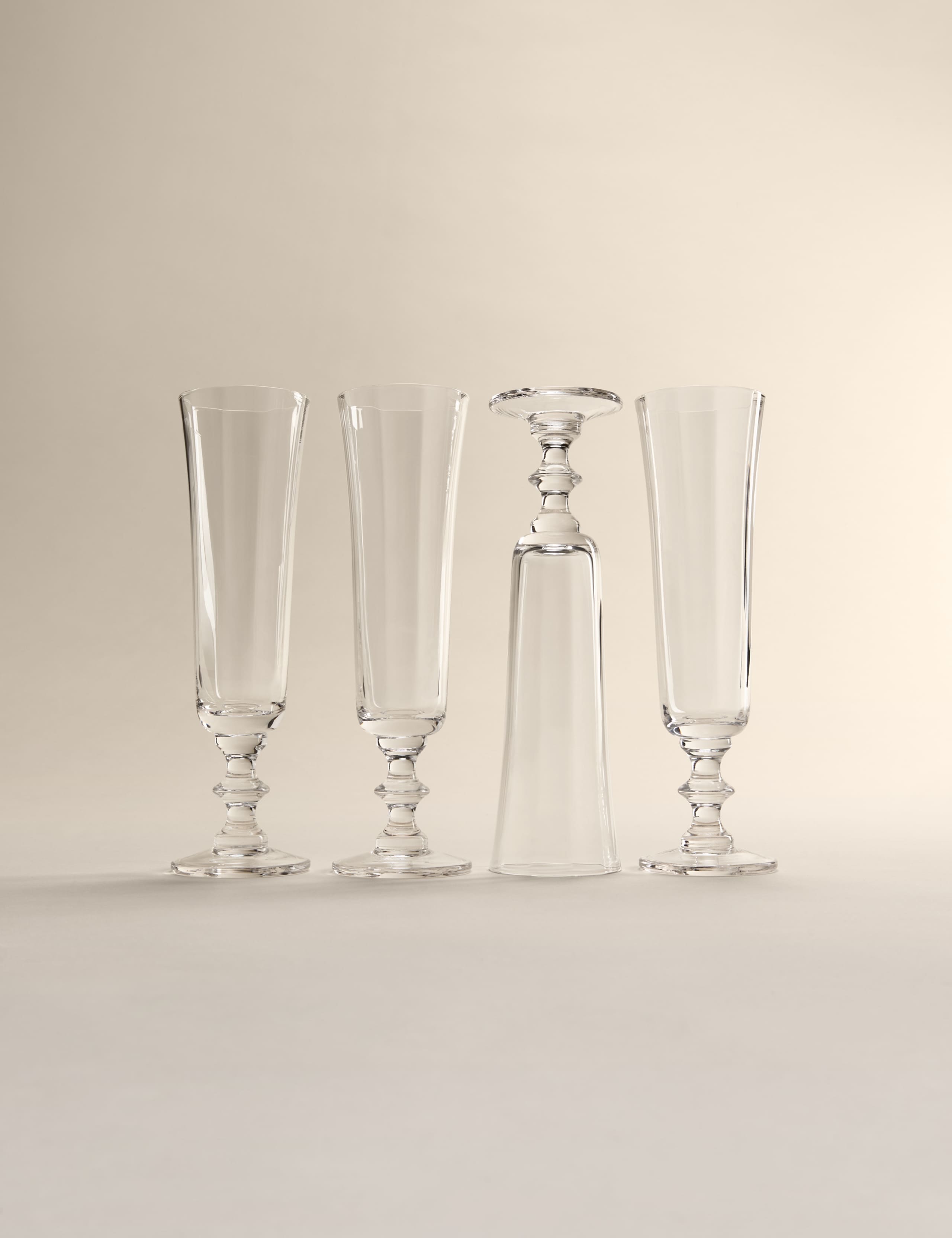 Set of 4 Etoile Champagne Flutes