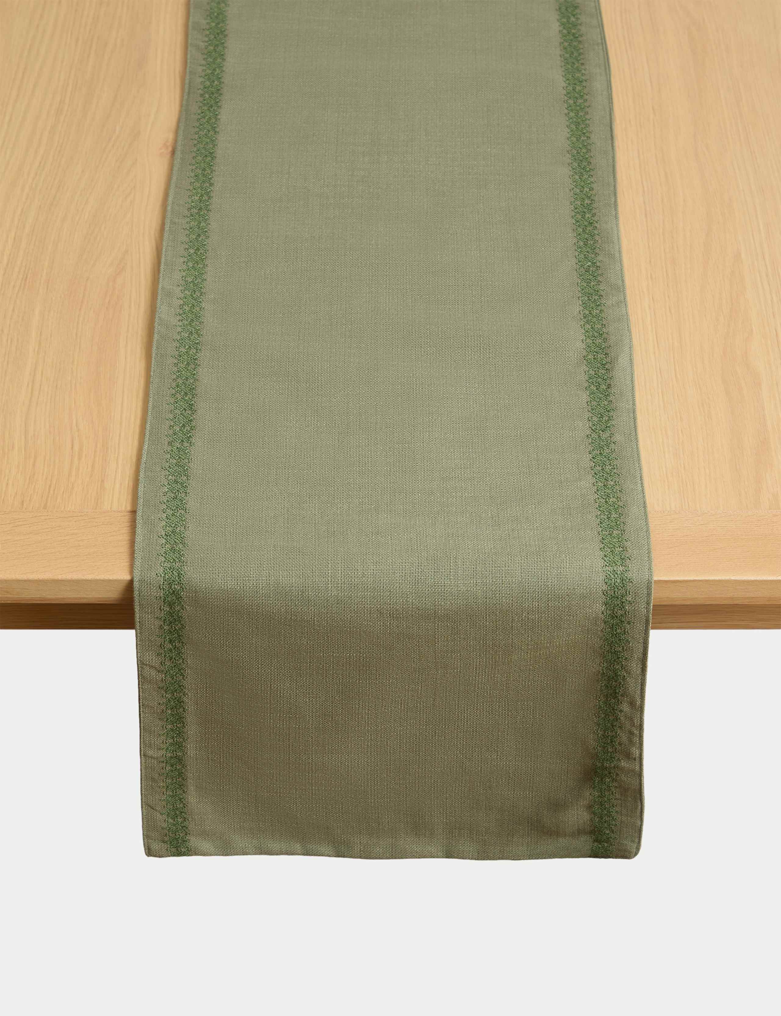 Pure Cotton Embroidered Table Runner