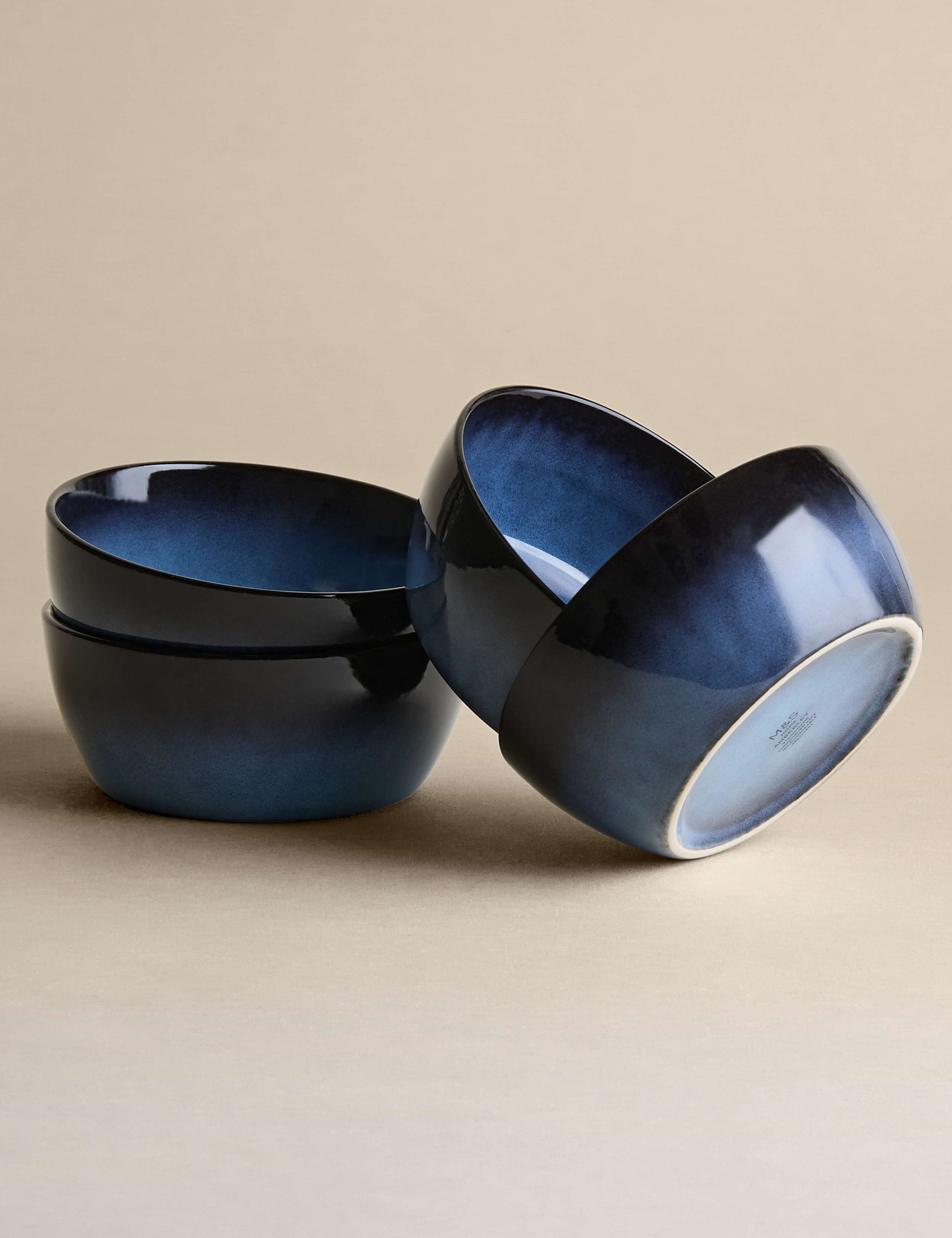 Set of 4 Amberley Reactive Cereal Bowls