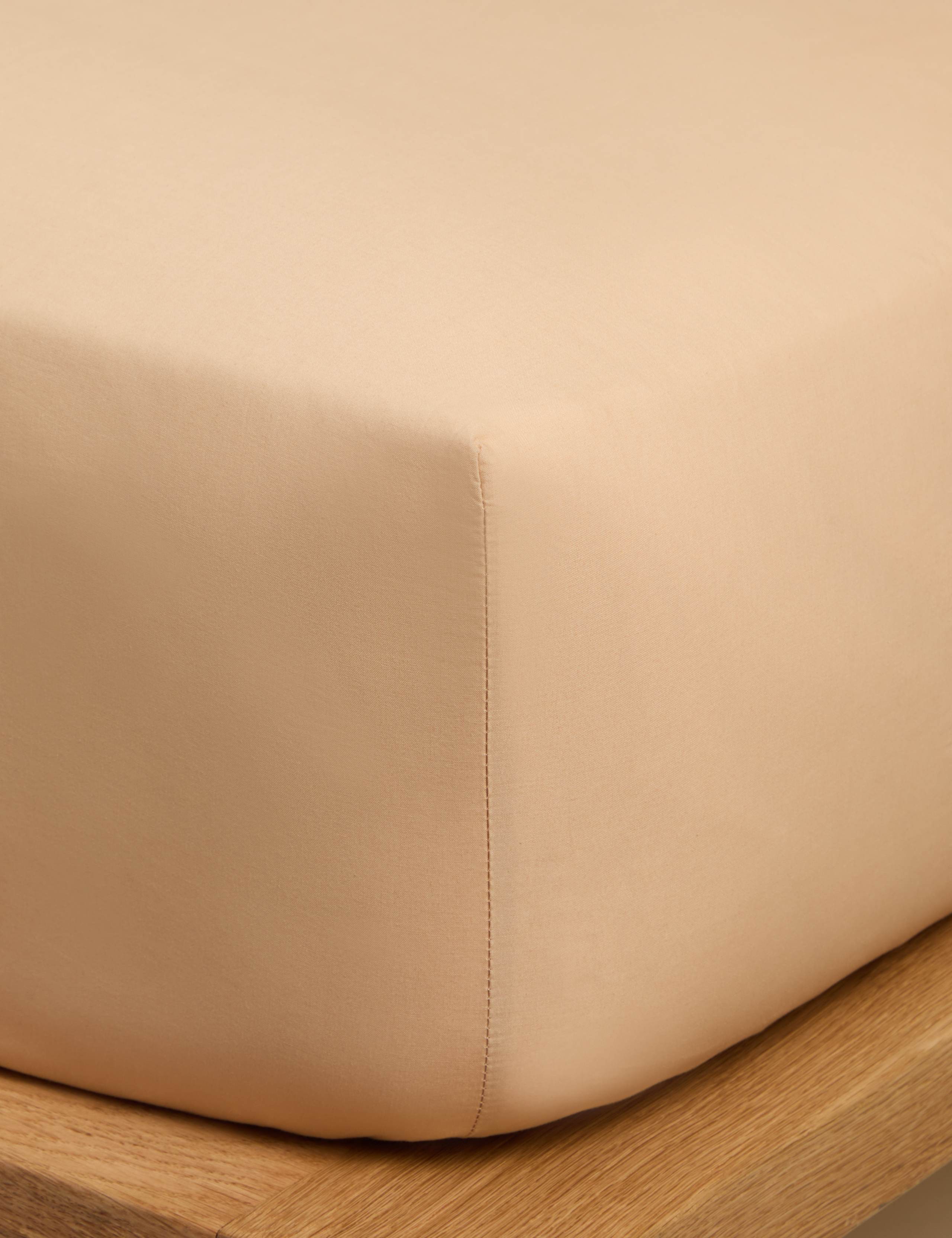 Washed Cotton Deep Fitted Sheet