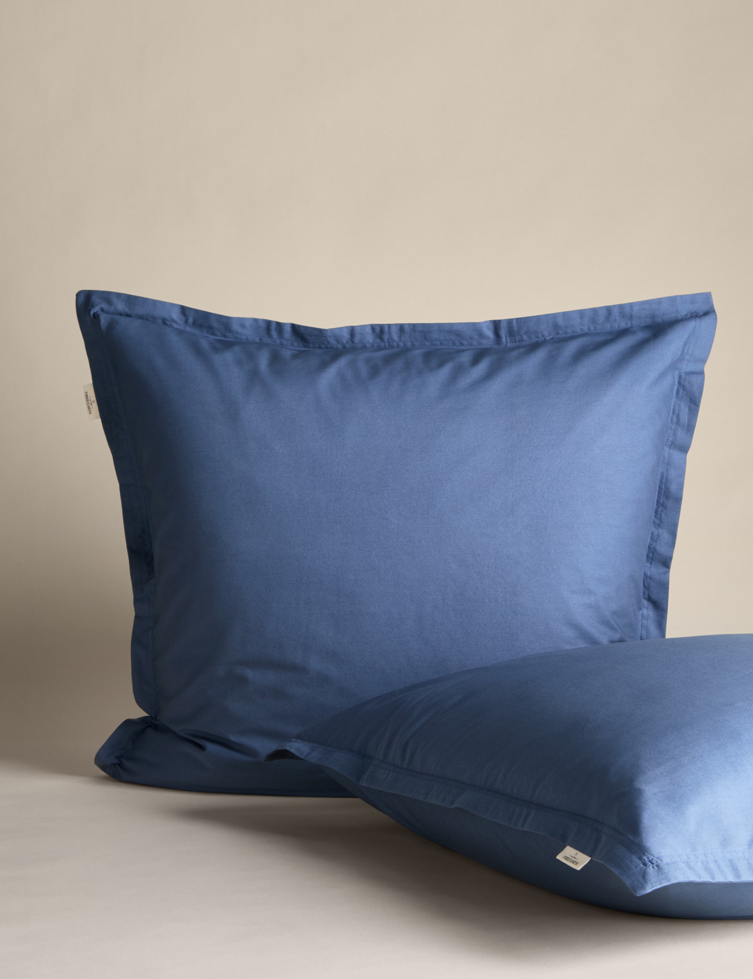 2 Pack Washed Cotton Square Pillowcases