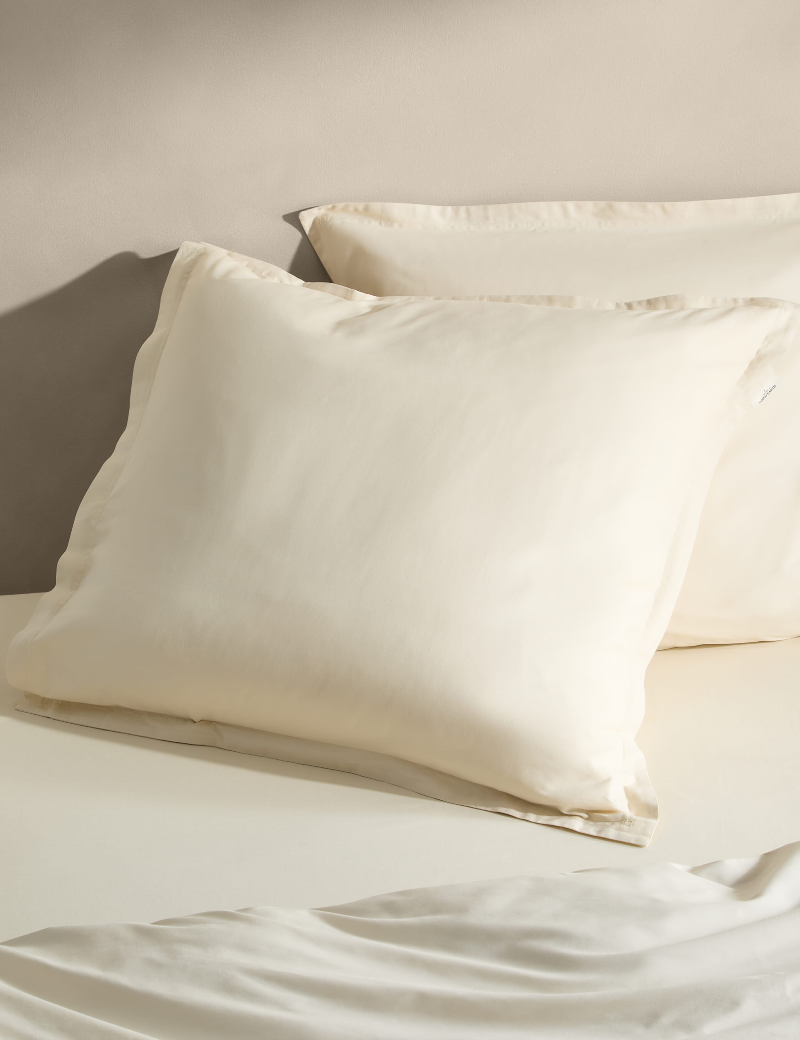 2pk Washed Cotton Square Pillowcases