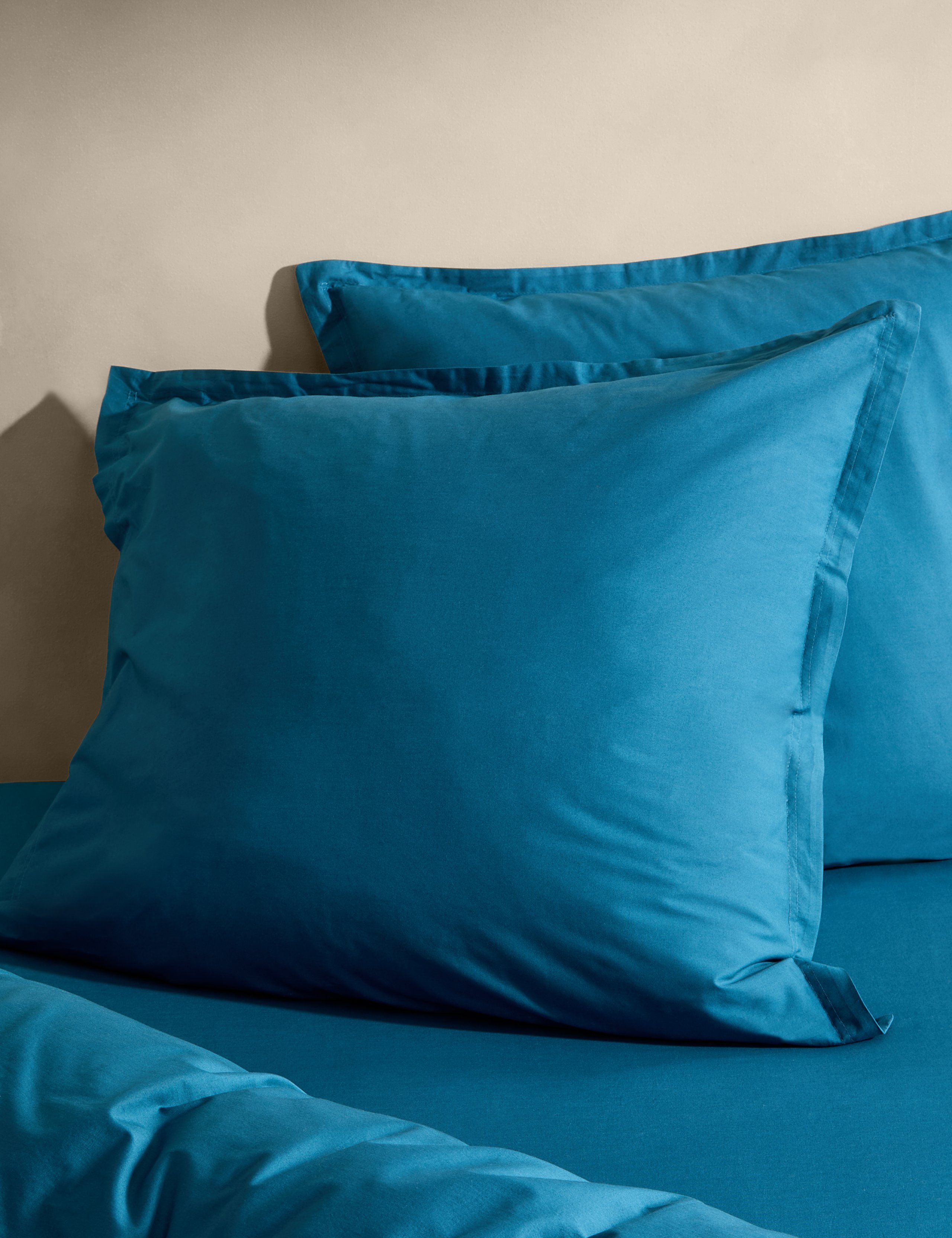 2pk Washed Cotton Square Pillowcases
