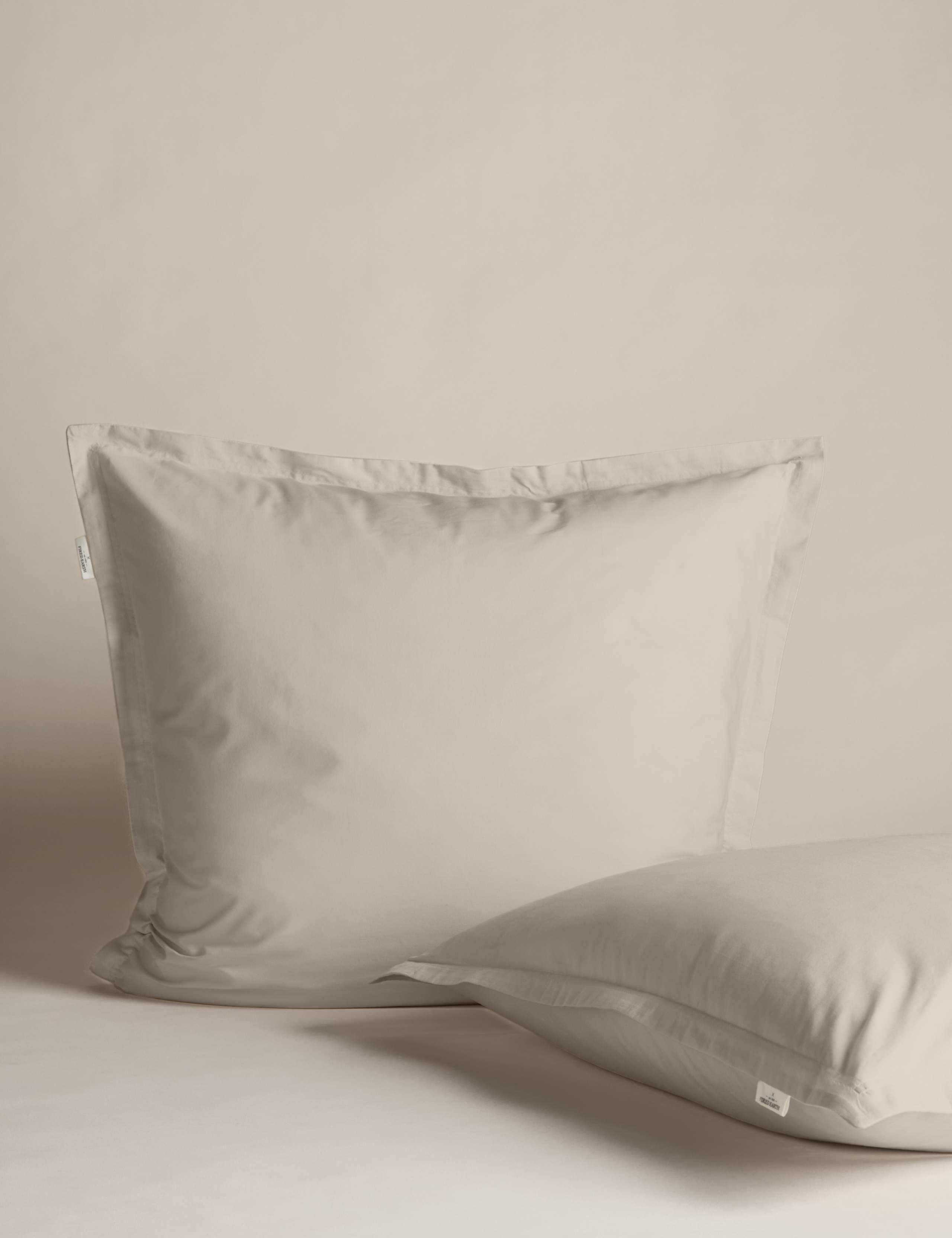 2 Pack Washed Cotton Square Pillowcases