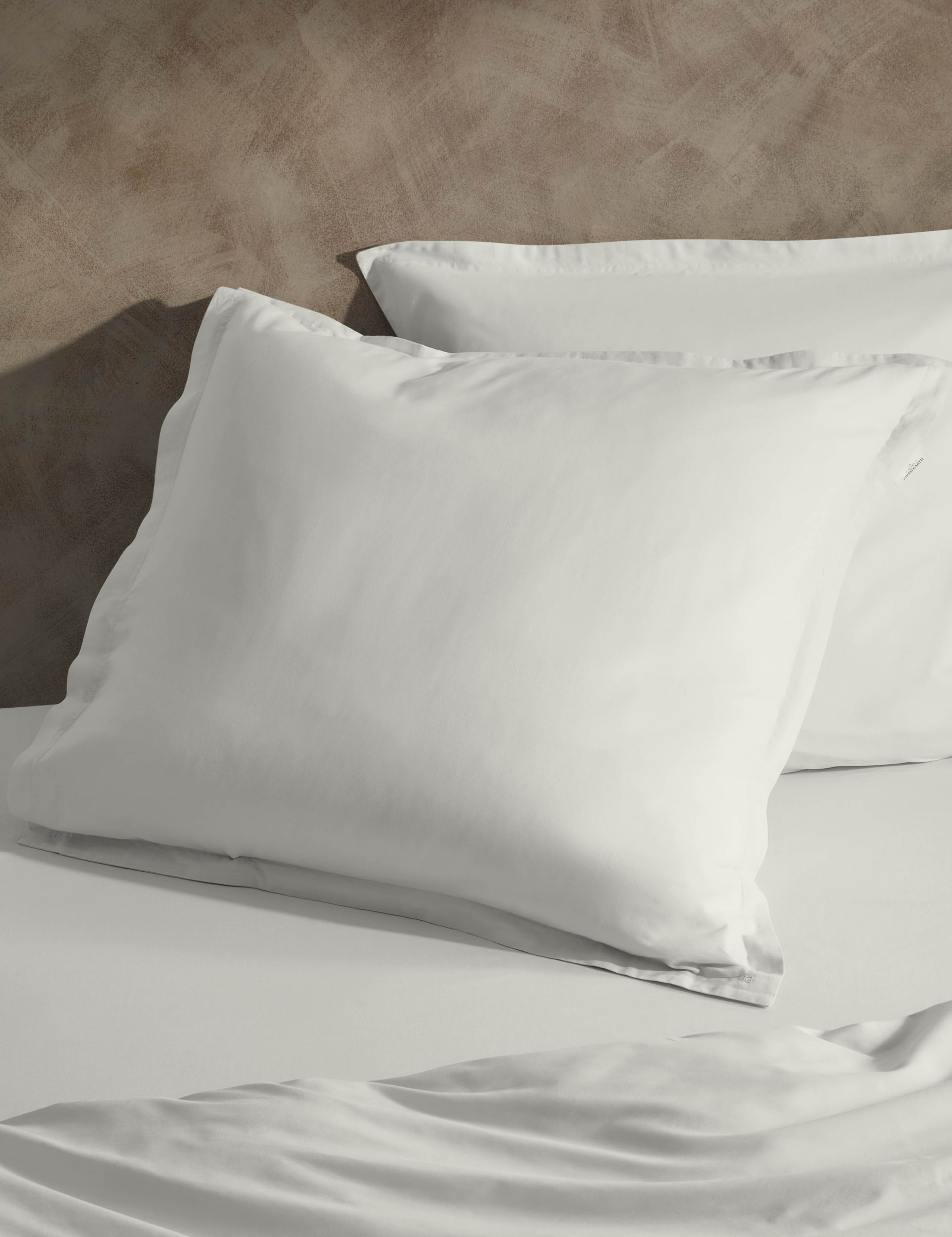 2pk Washed Cotton Square Pillowcases