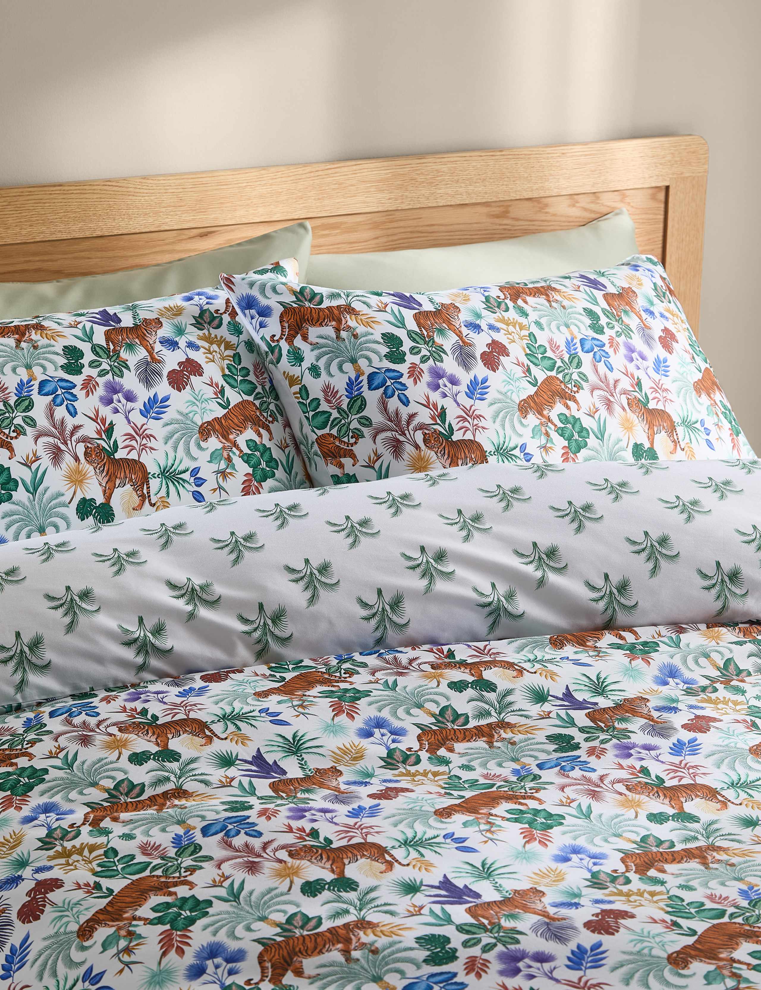 Pure Cotton Floral Tiger Print Bedding Set