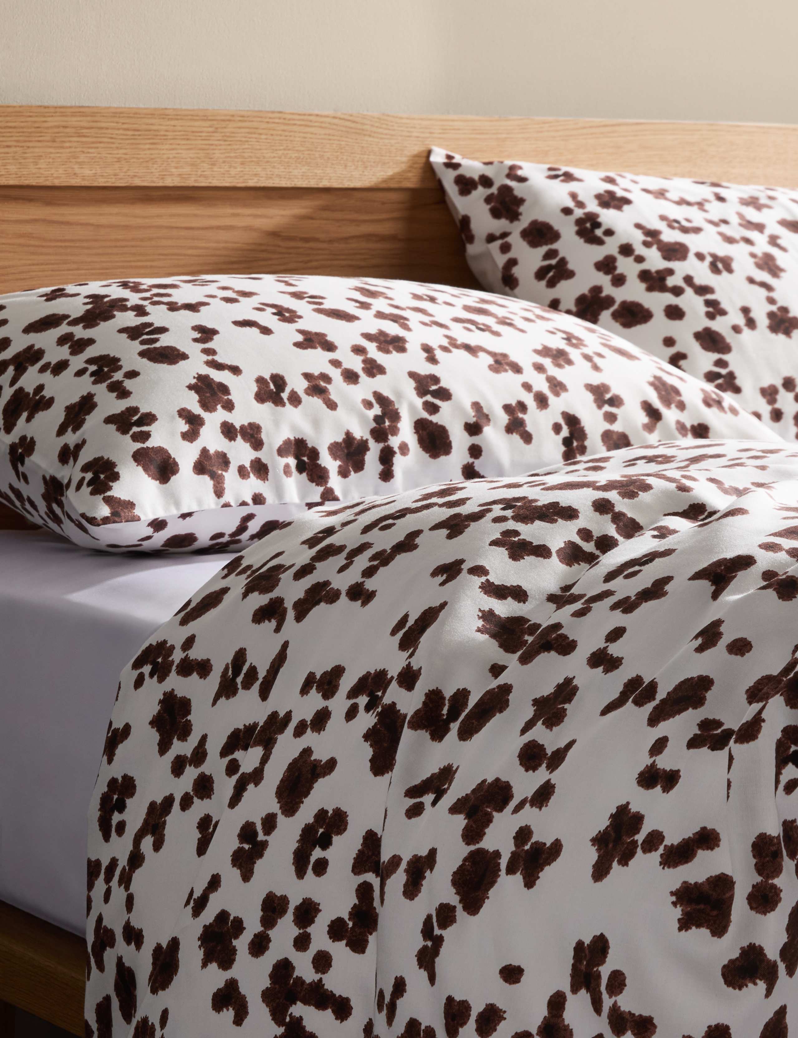 Sateen Dalmatian Print Bedding Set