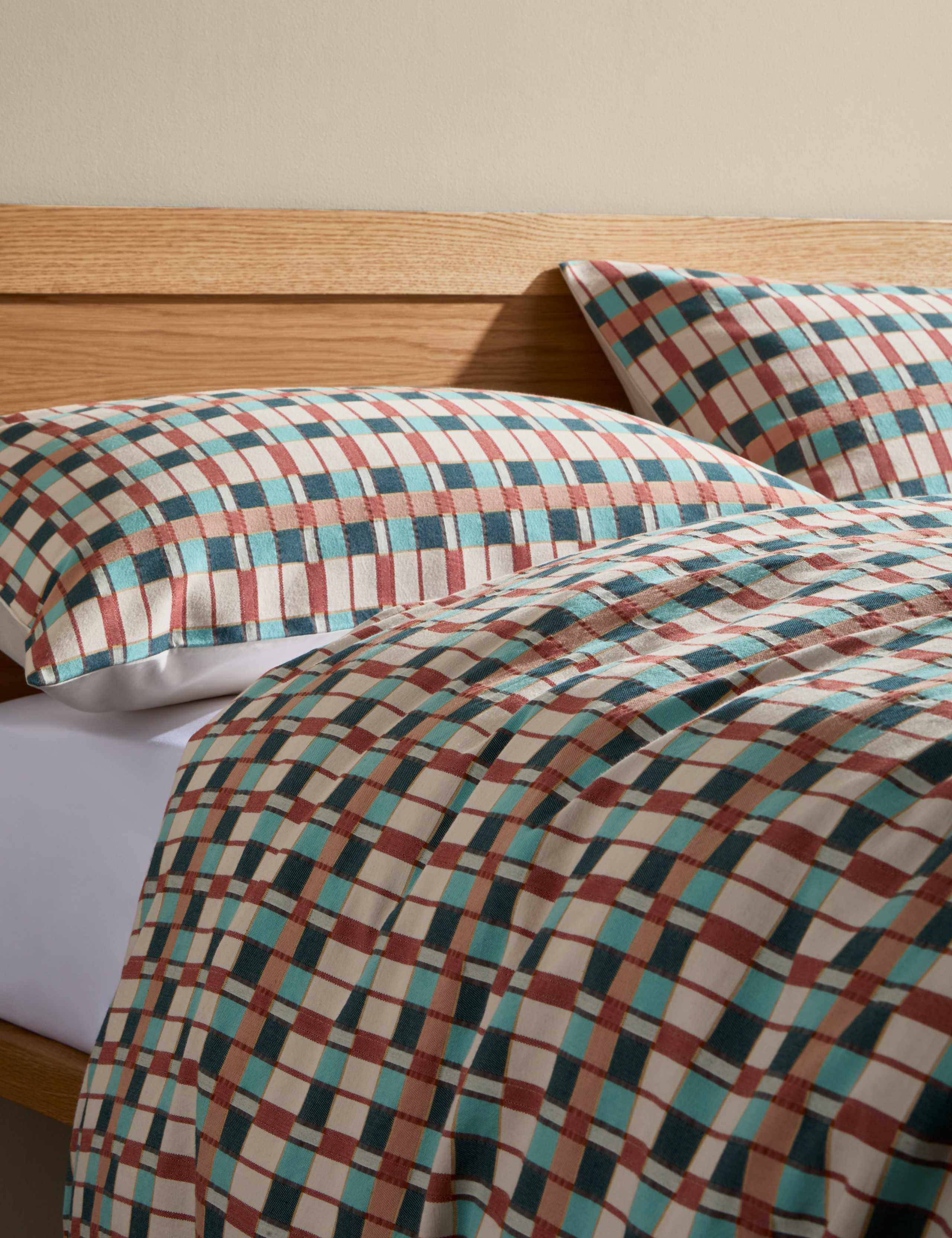 Check Cotton Jacquard Bedset