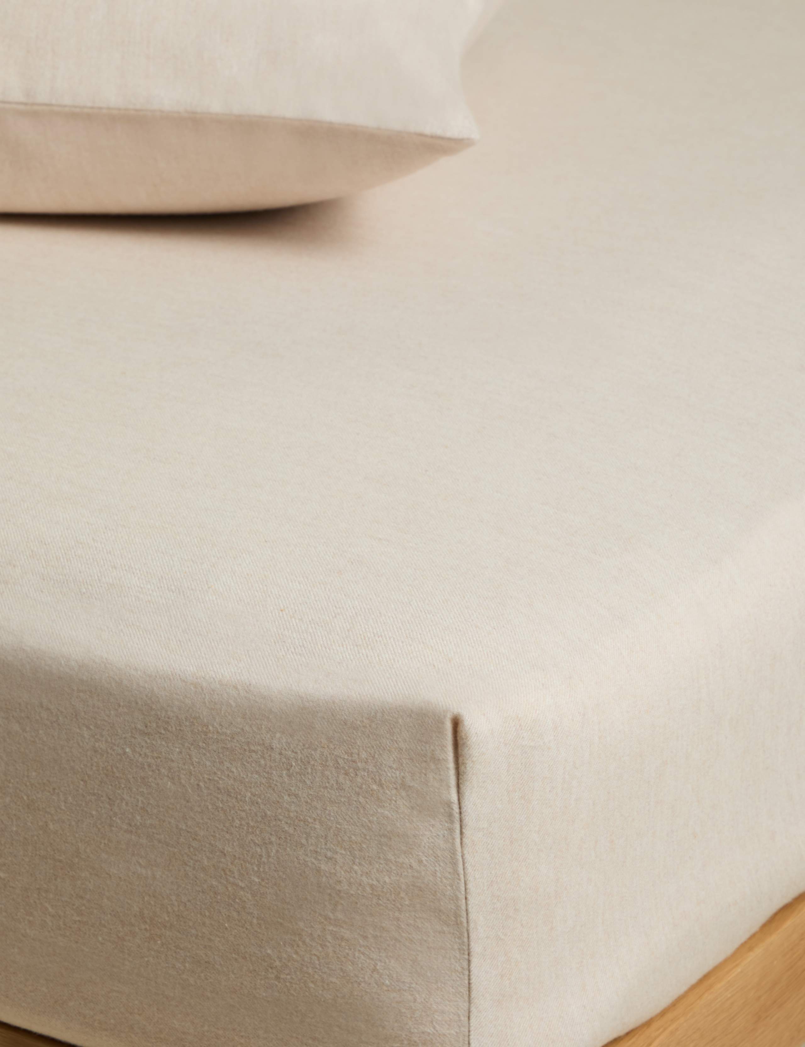 Brushed Cotton Twill Deep Fitted Sheet