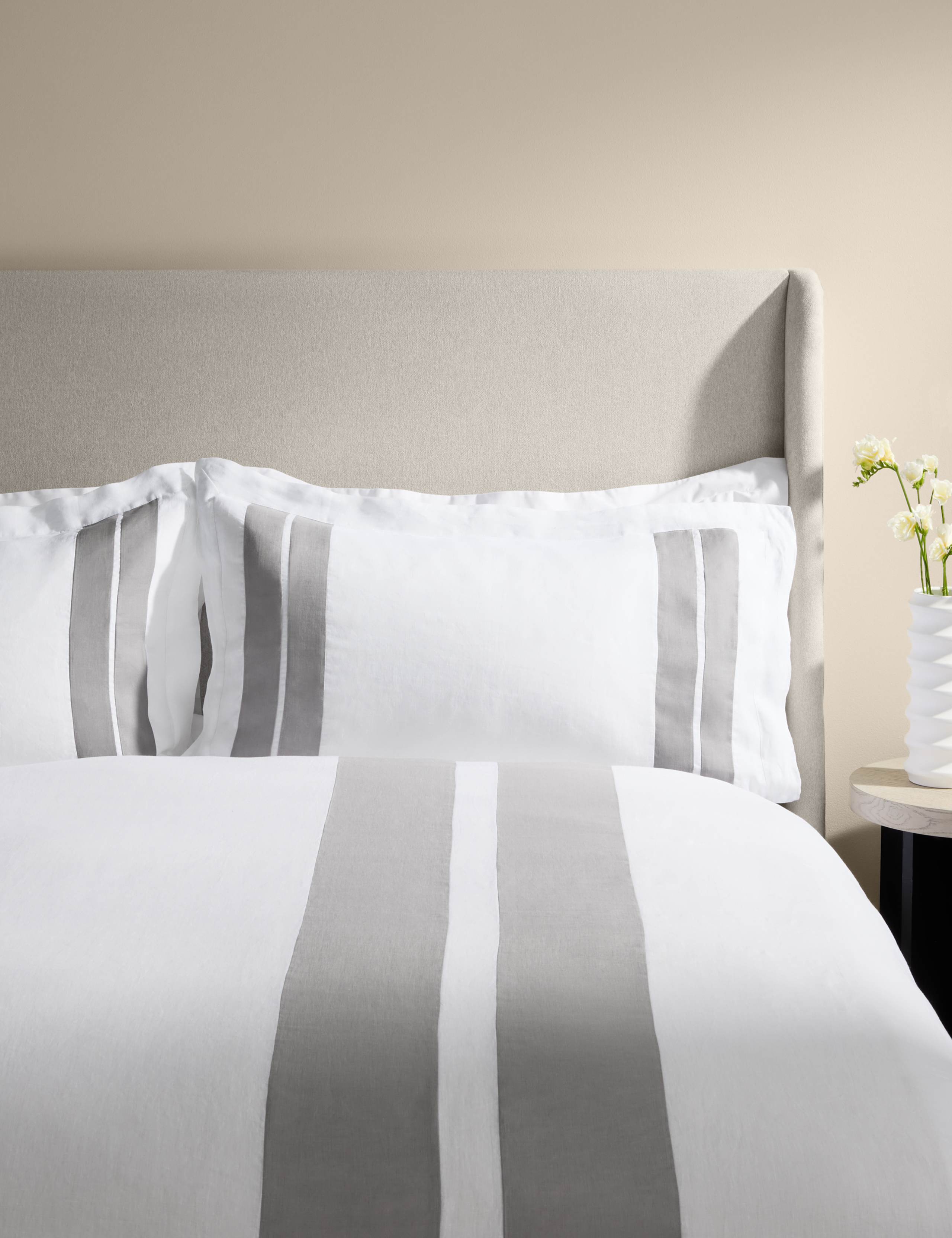 Pure Linen Panel Bedding Set