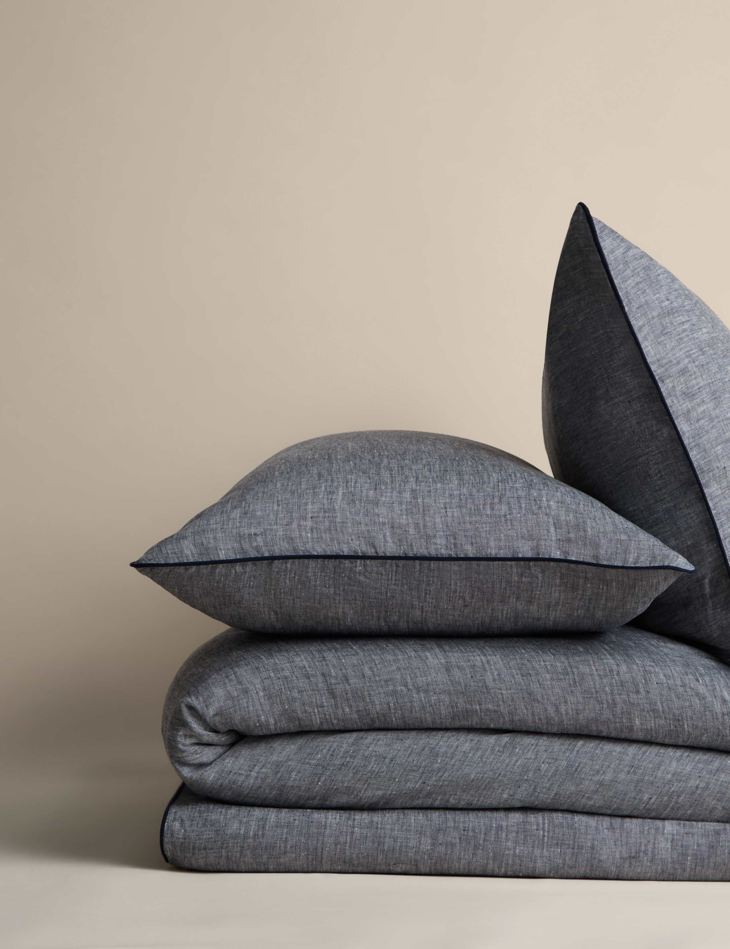 Pure Linen Chambray Bedding Set