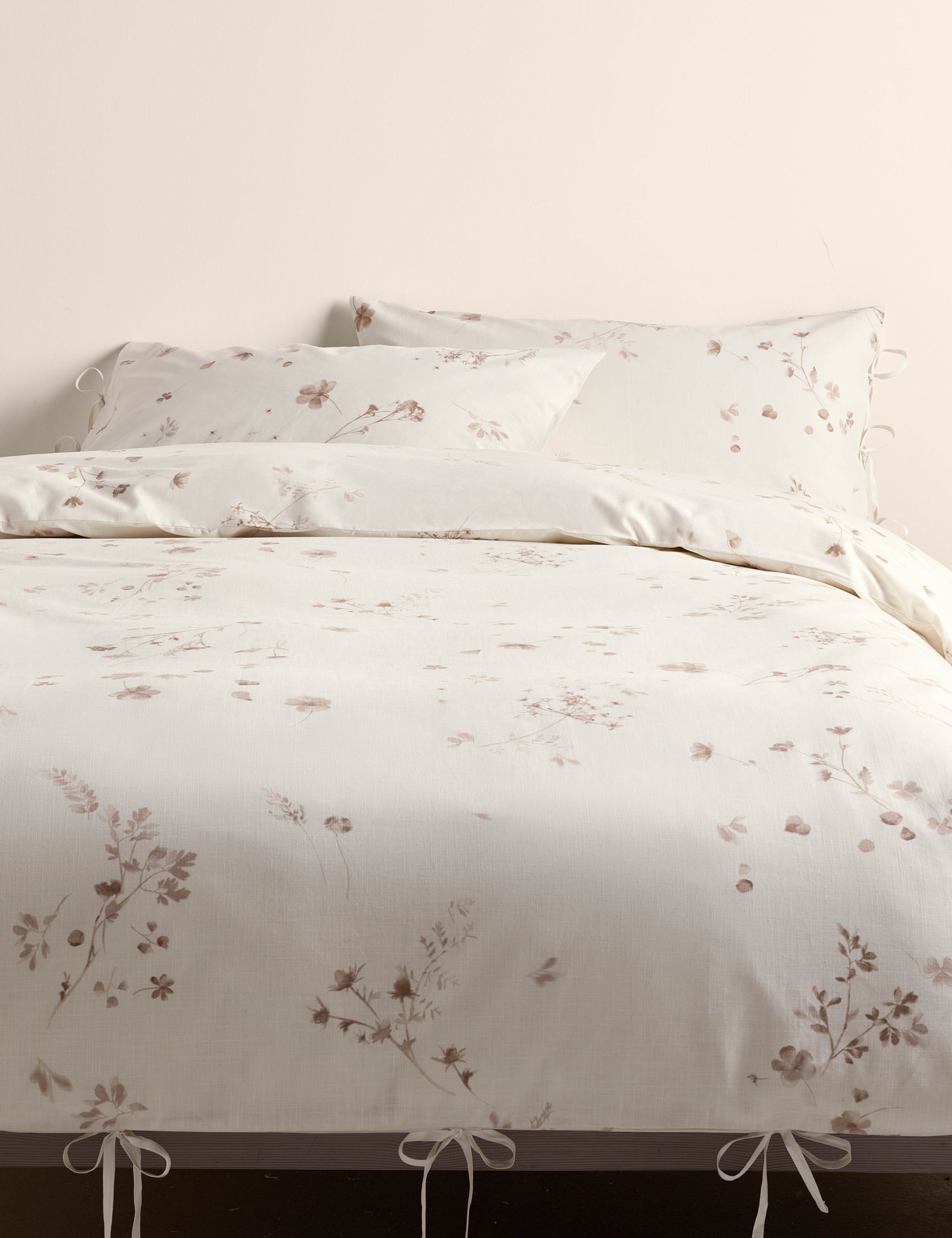 Pure Cotton Pressed Floral Print Bedding Set