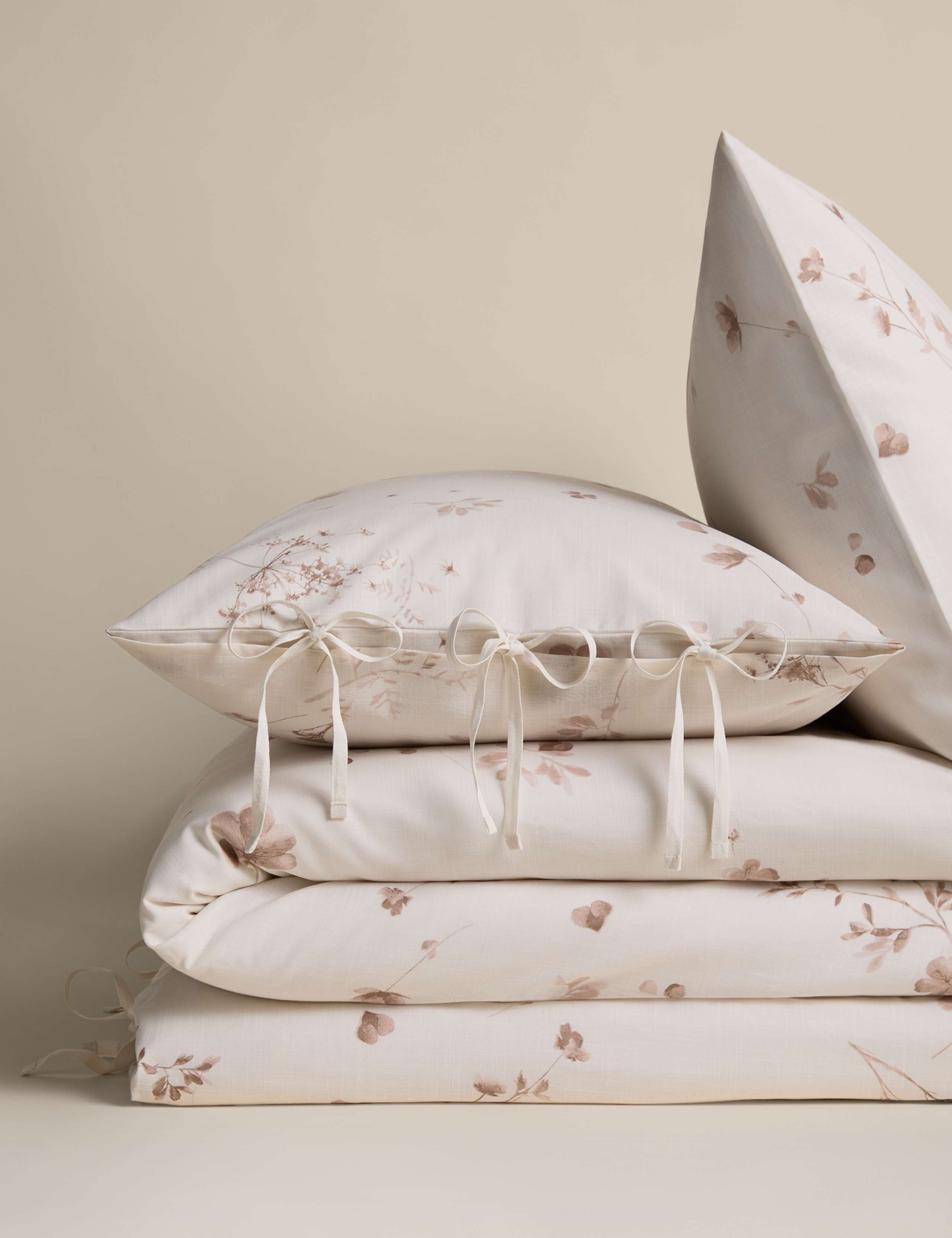 Pure Cotton Pressed Floral Print Bedding Set