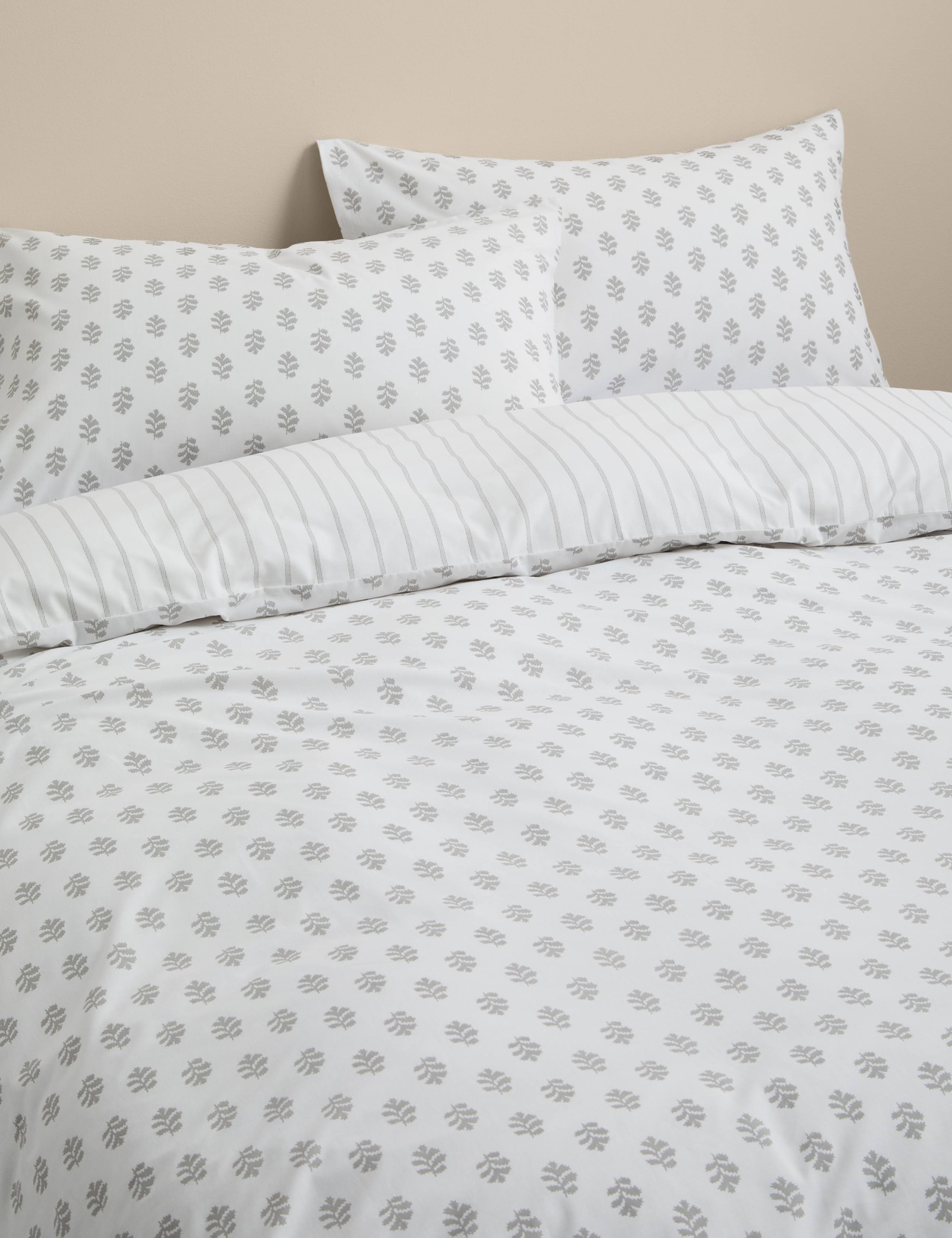 Cotton Blend Mini Leaf Bedding Set