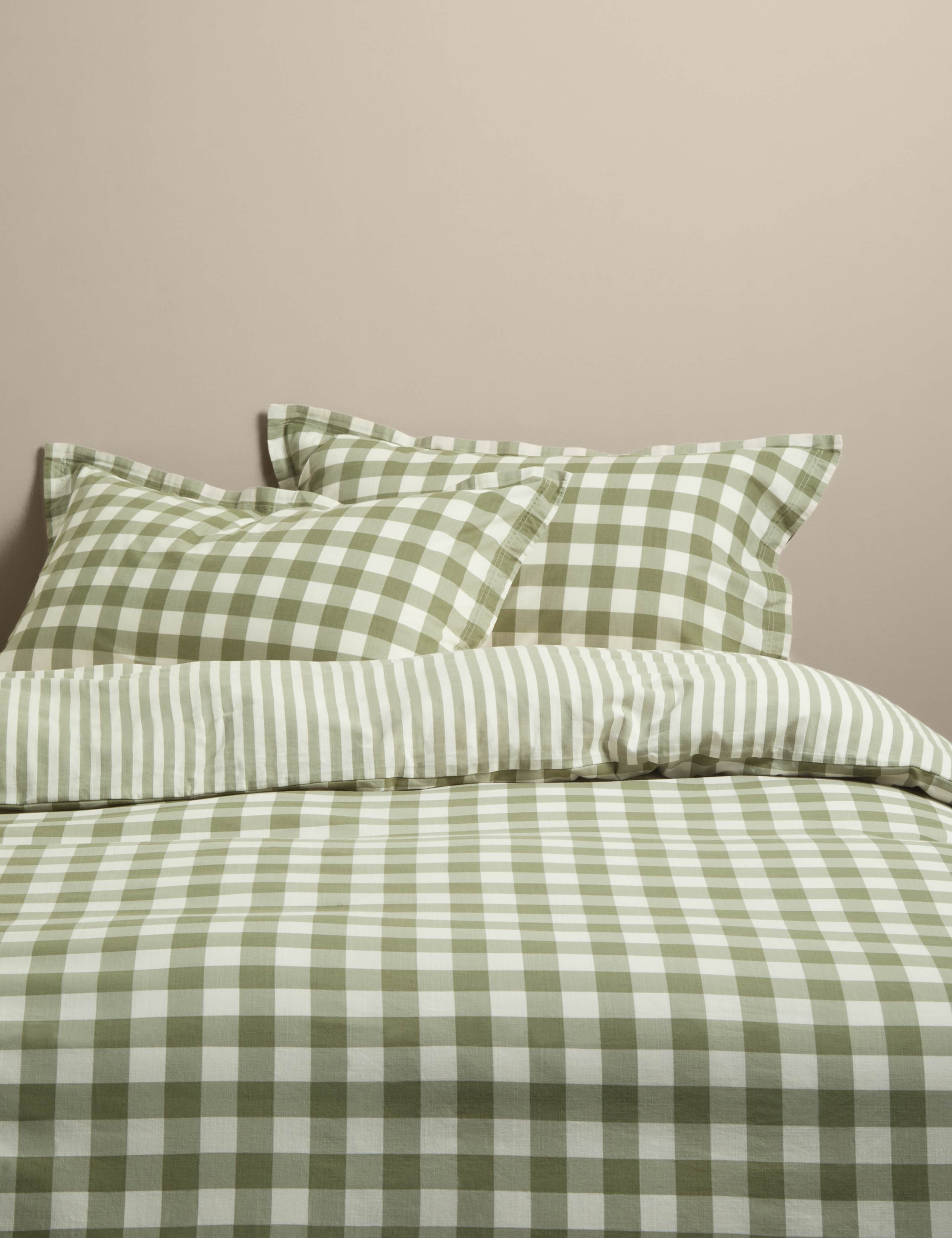 Pure Cotton Gingham Bedding Set