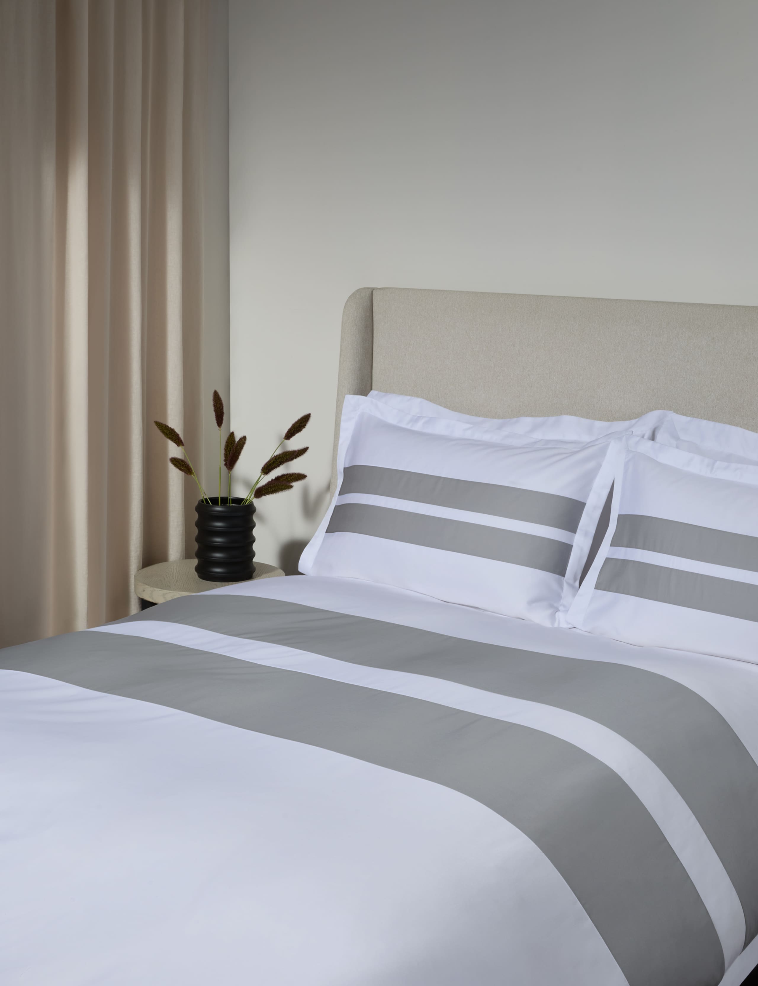 Sateen Stripe Bedding Set