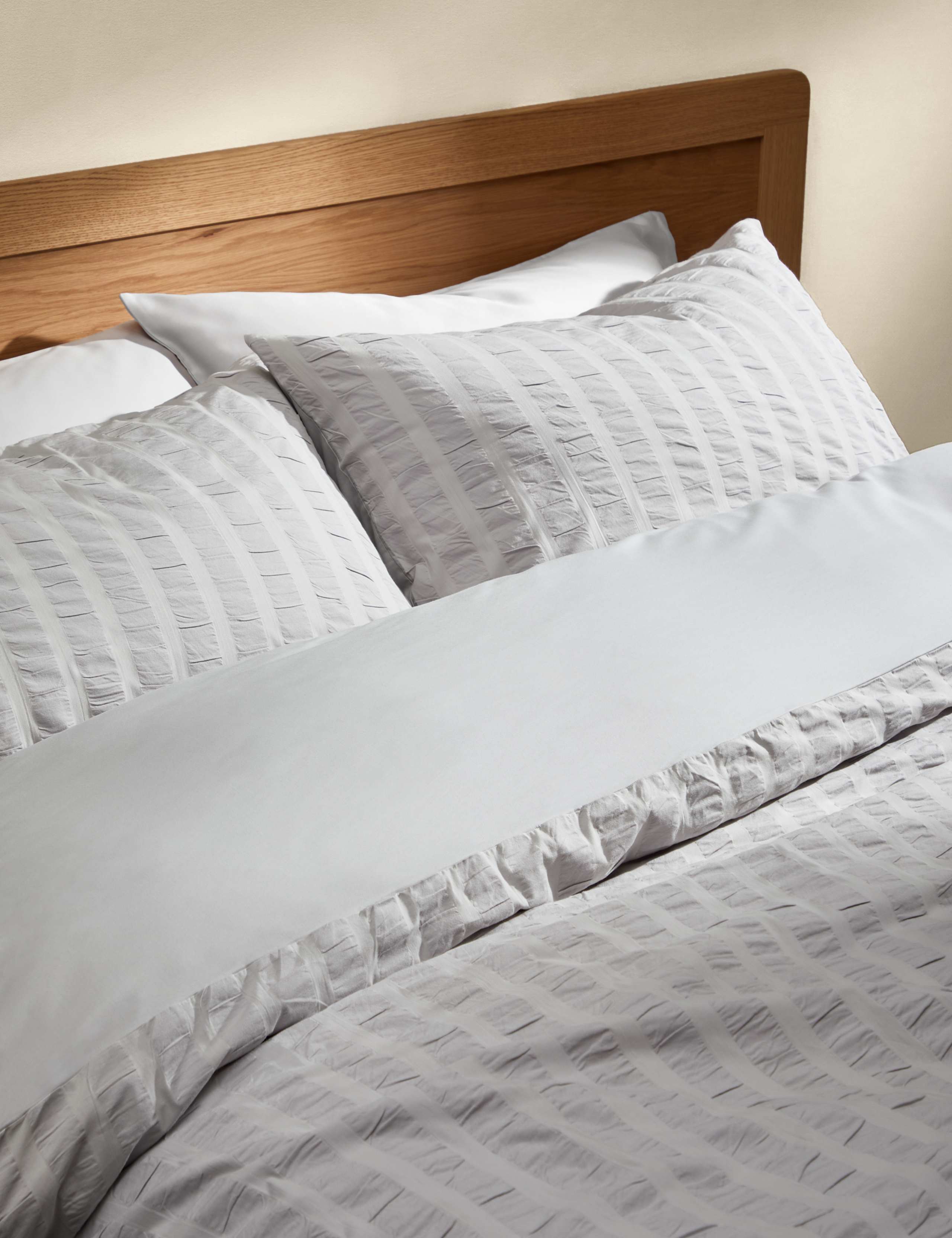 Pure Cotton Striped Seersucker Bedding Set