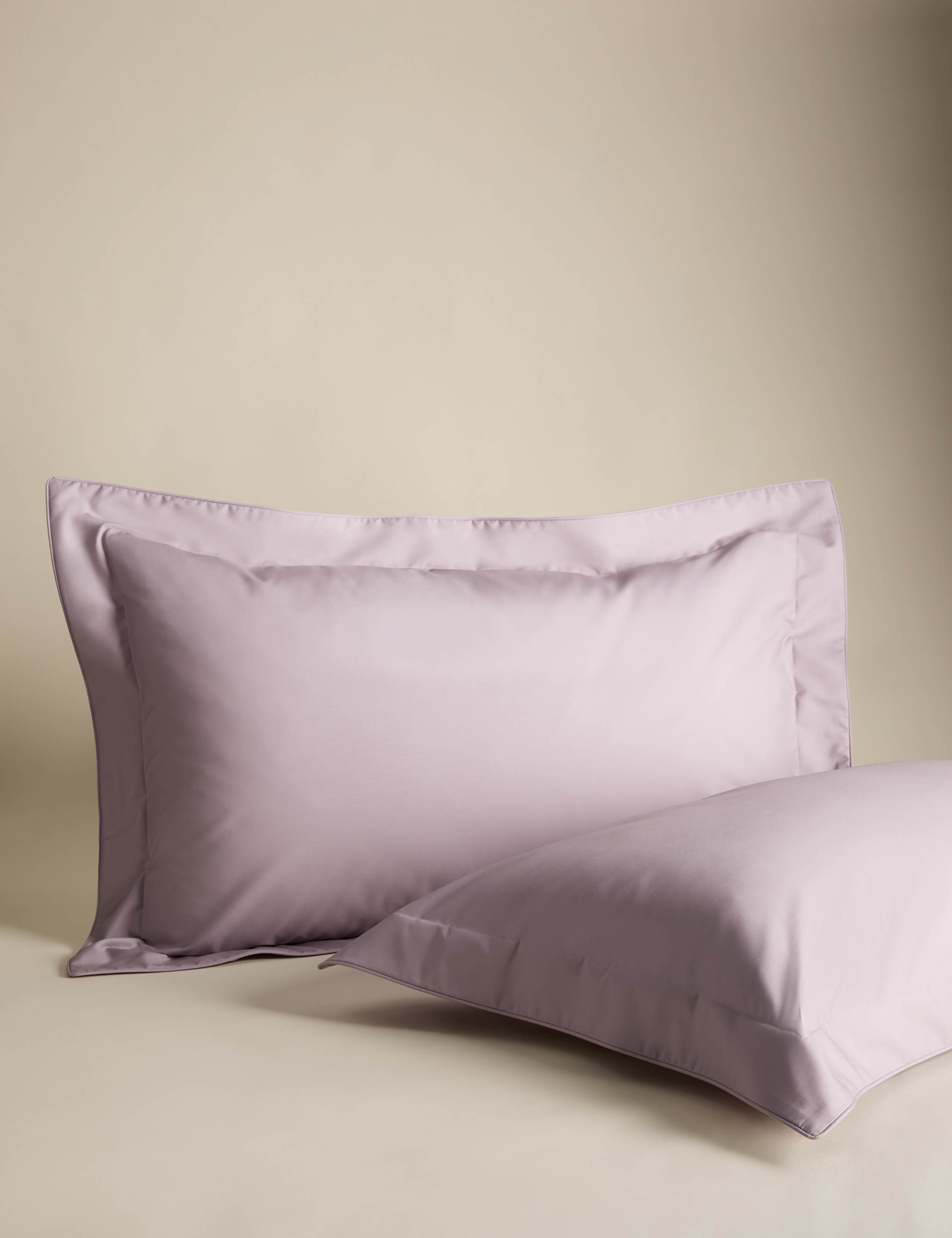 2 Pack Egyptian Cotton 230 Thread Count Crisp Oxford Pillowcases