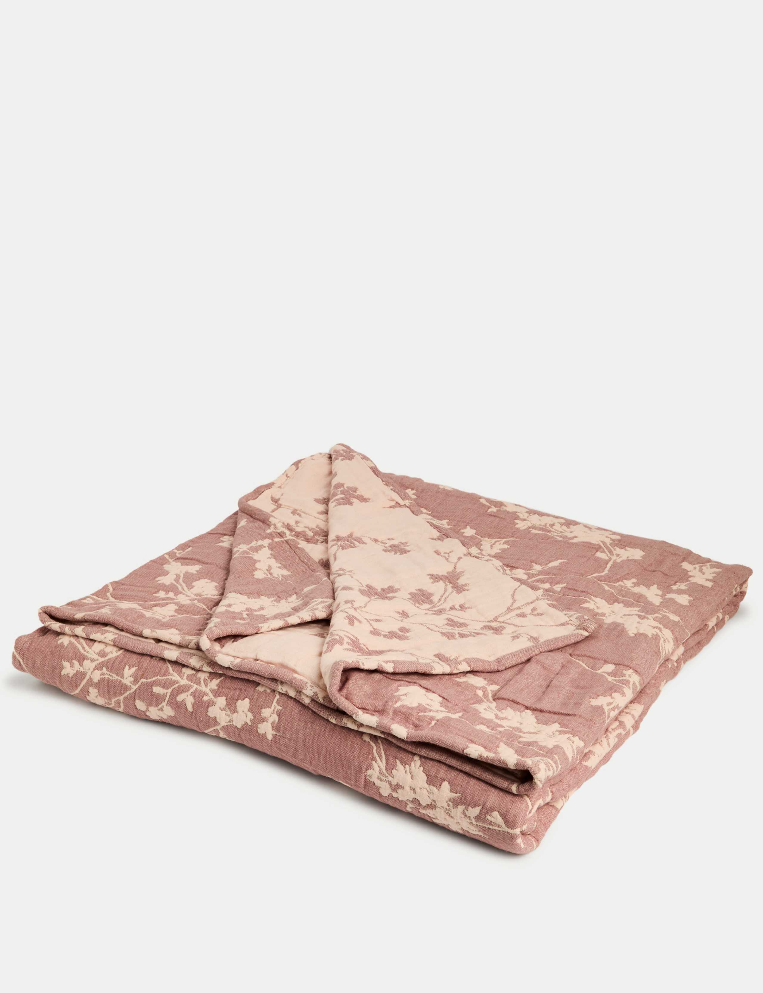 Pure Cotton Gauze Cherry Blossom Bedspread