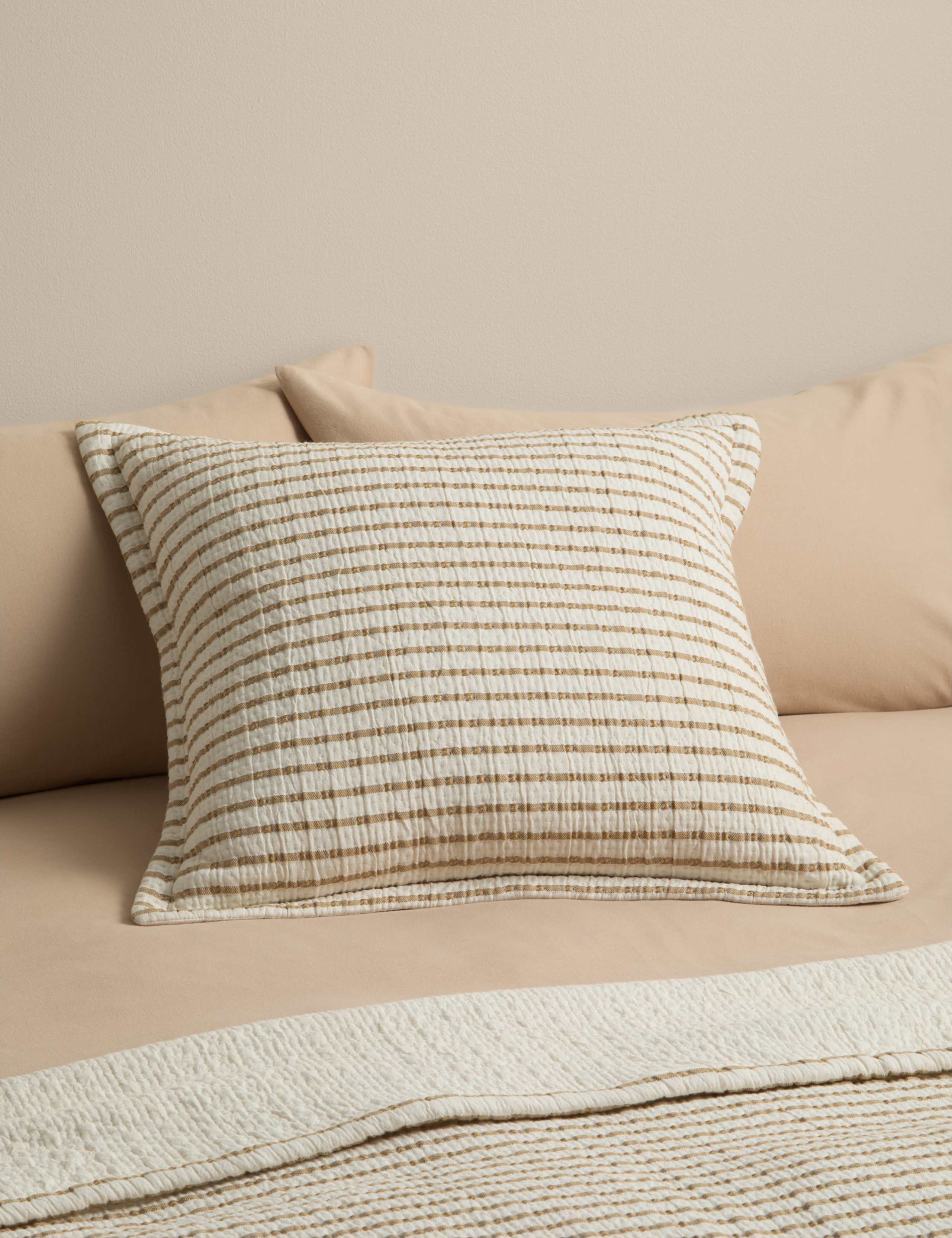 Cotton Rich Striped Matelasse Sham