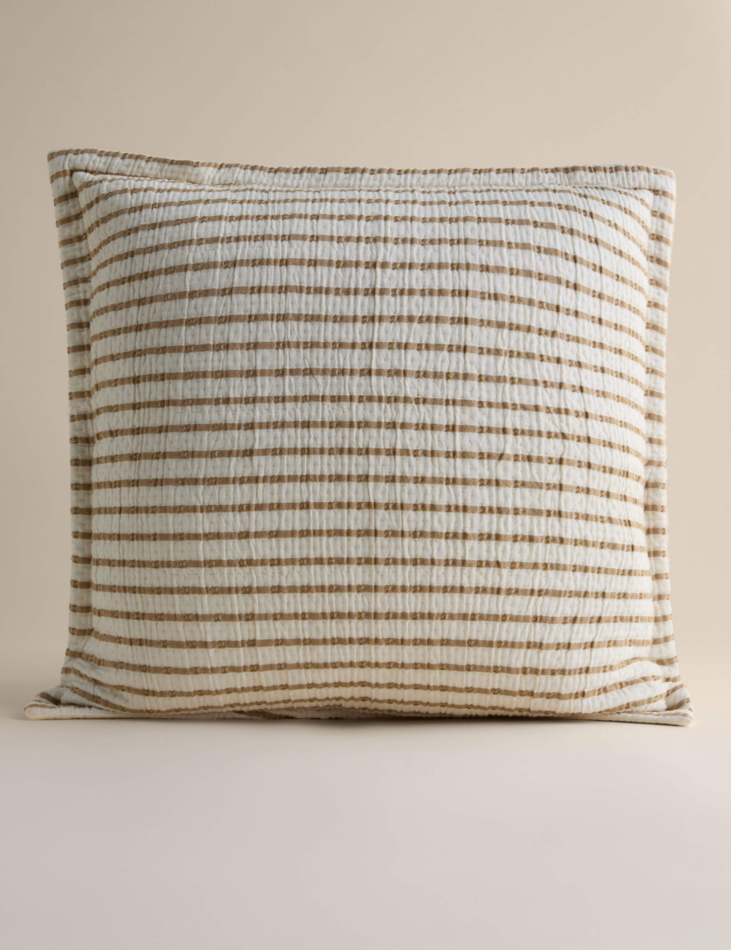 Cotton Rich Striped Matelasse Sham