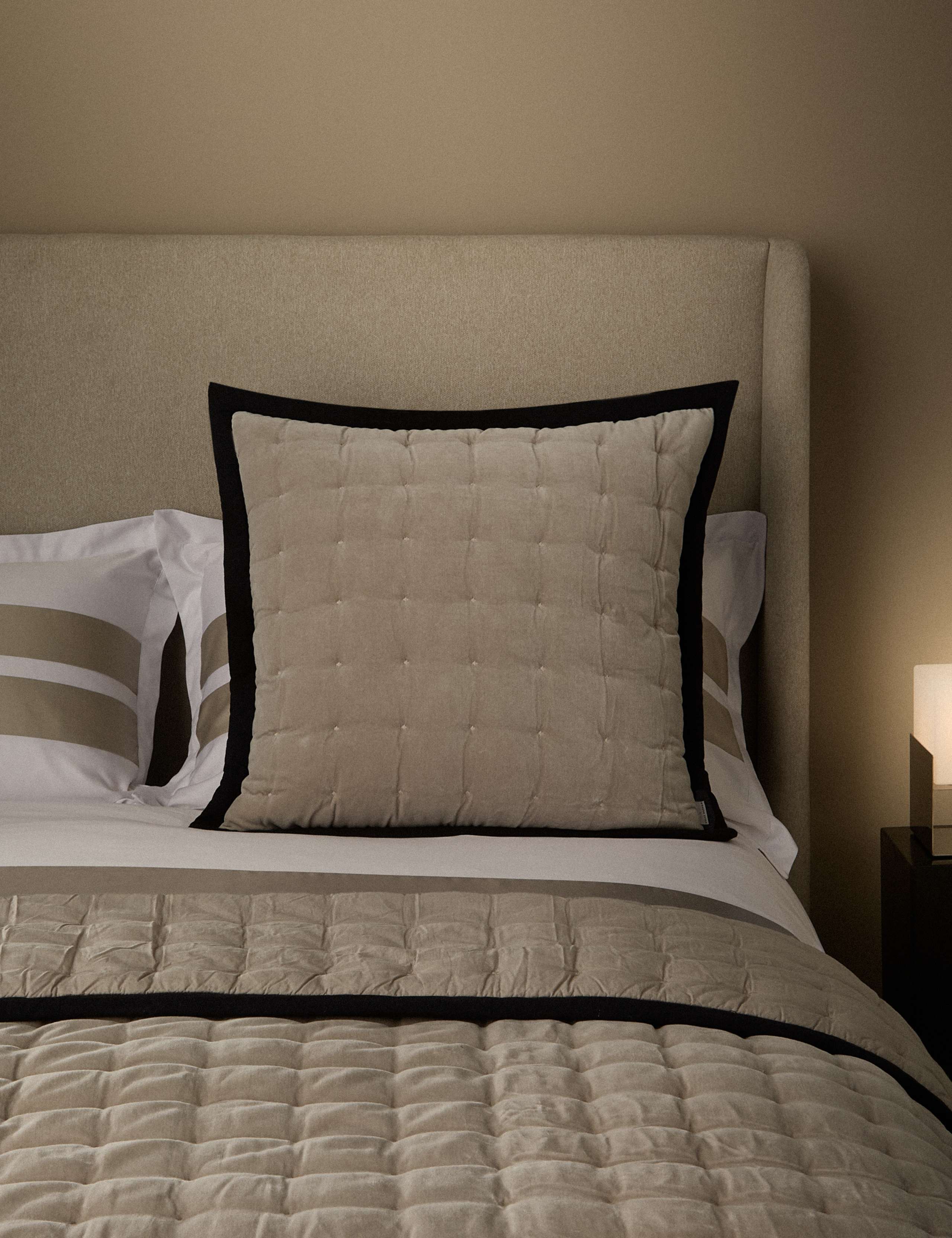 Pure Cotton Velvet Quilted Sham