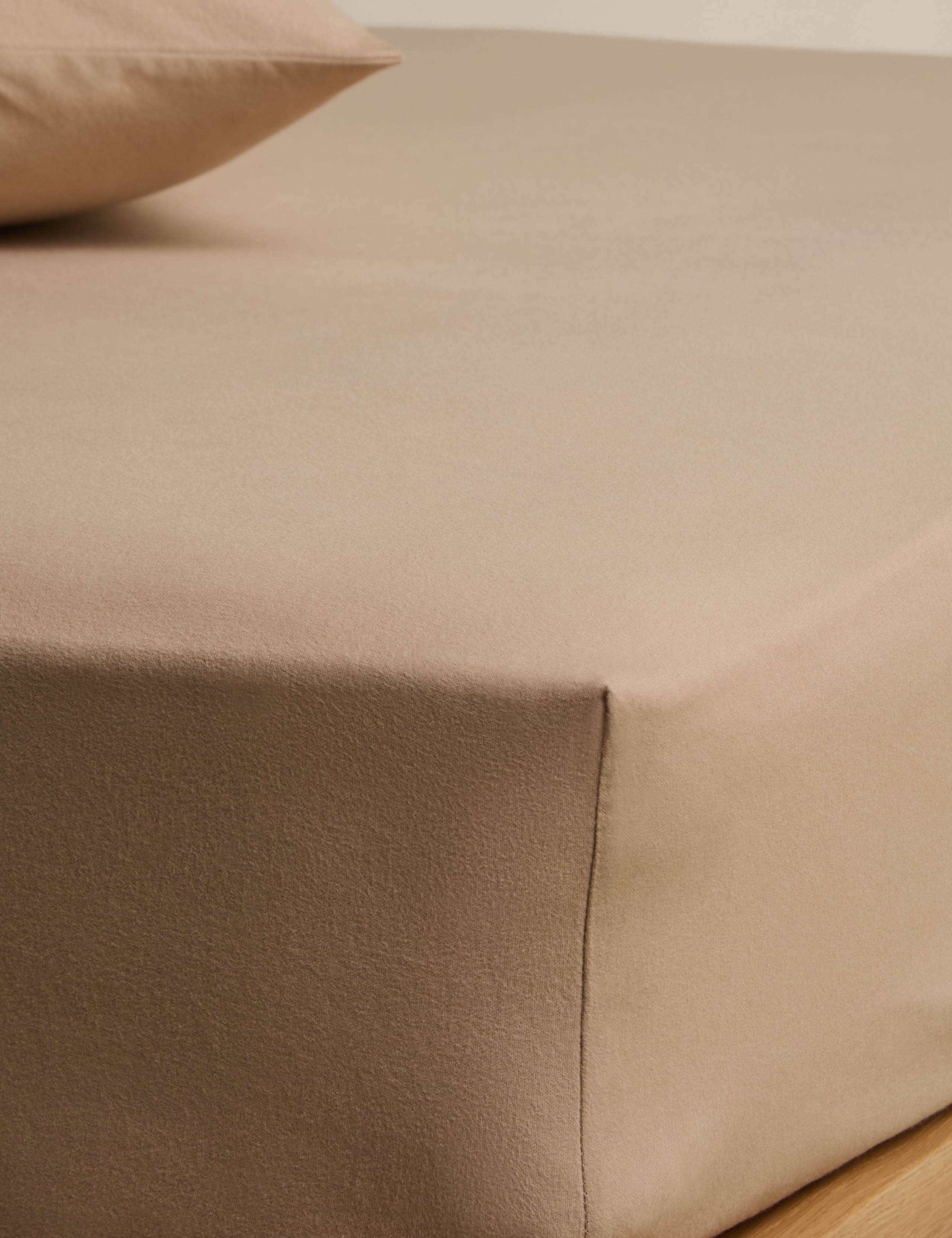 Pure Cotton Brushed Fitted Sheet