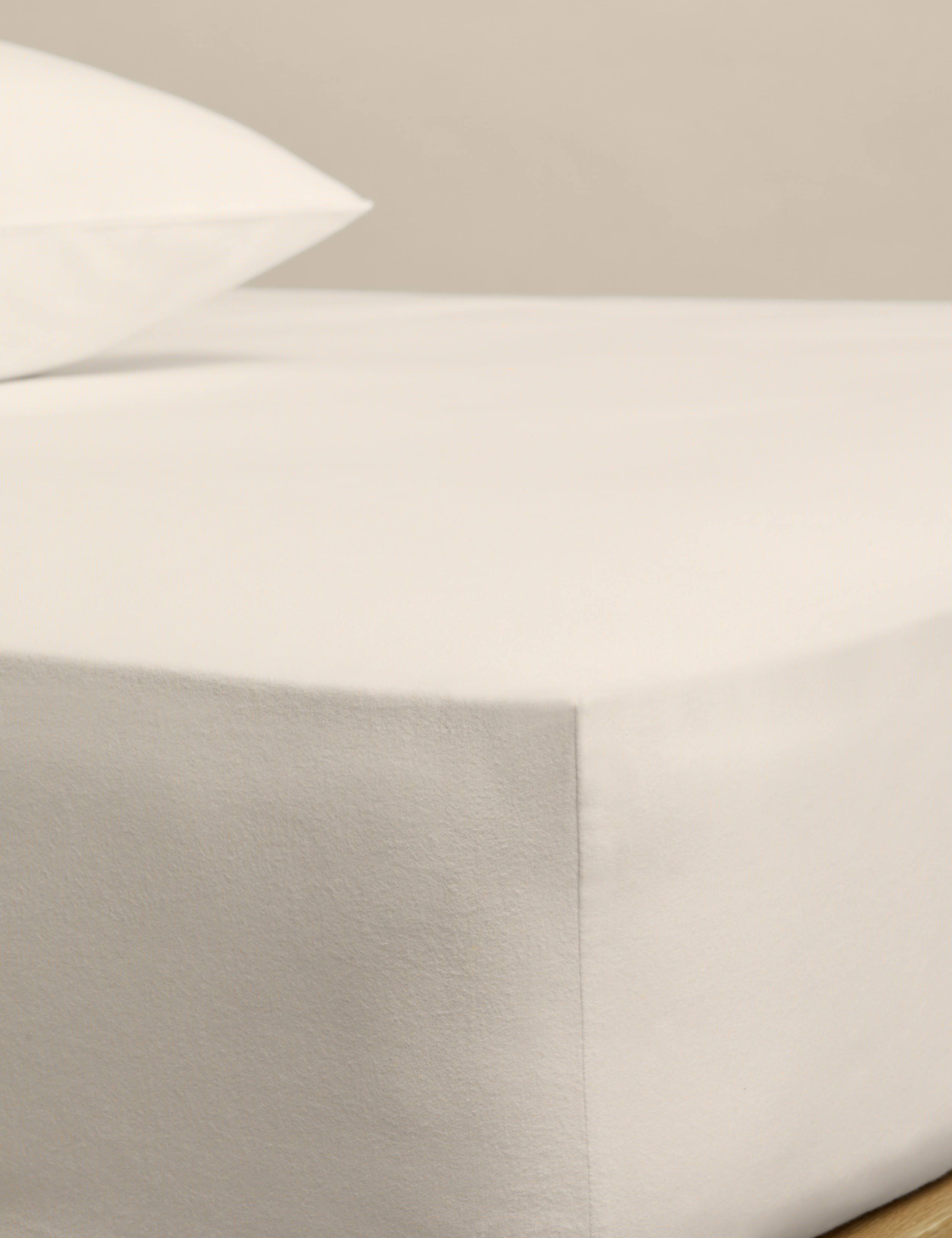 Pure Cotton Brushed Fitted Sheet