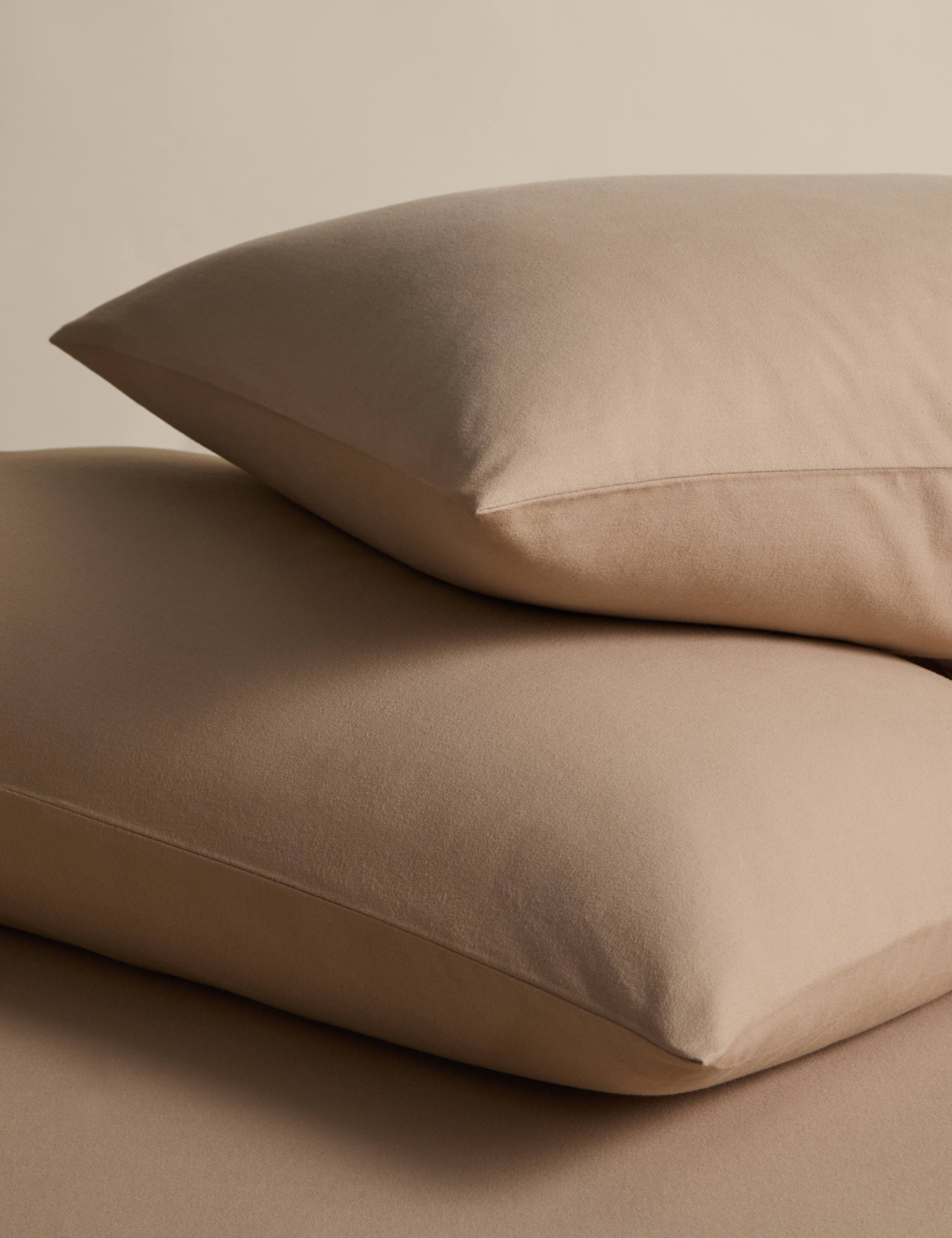 2 Pack Pure Cotton Brushed Pillowcases