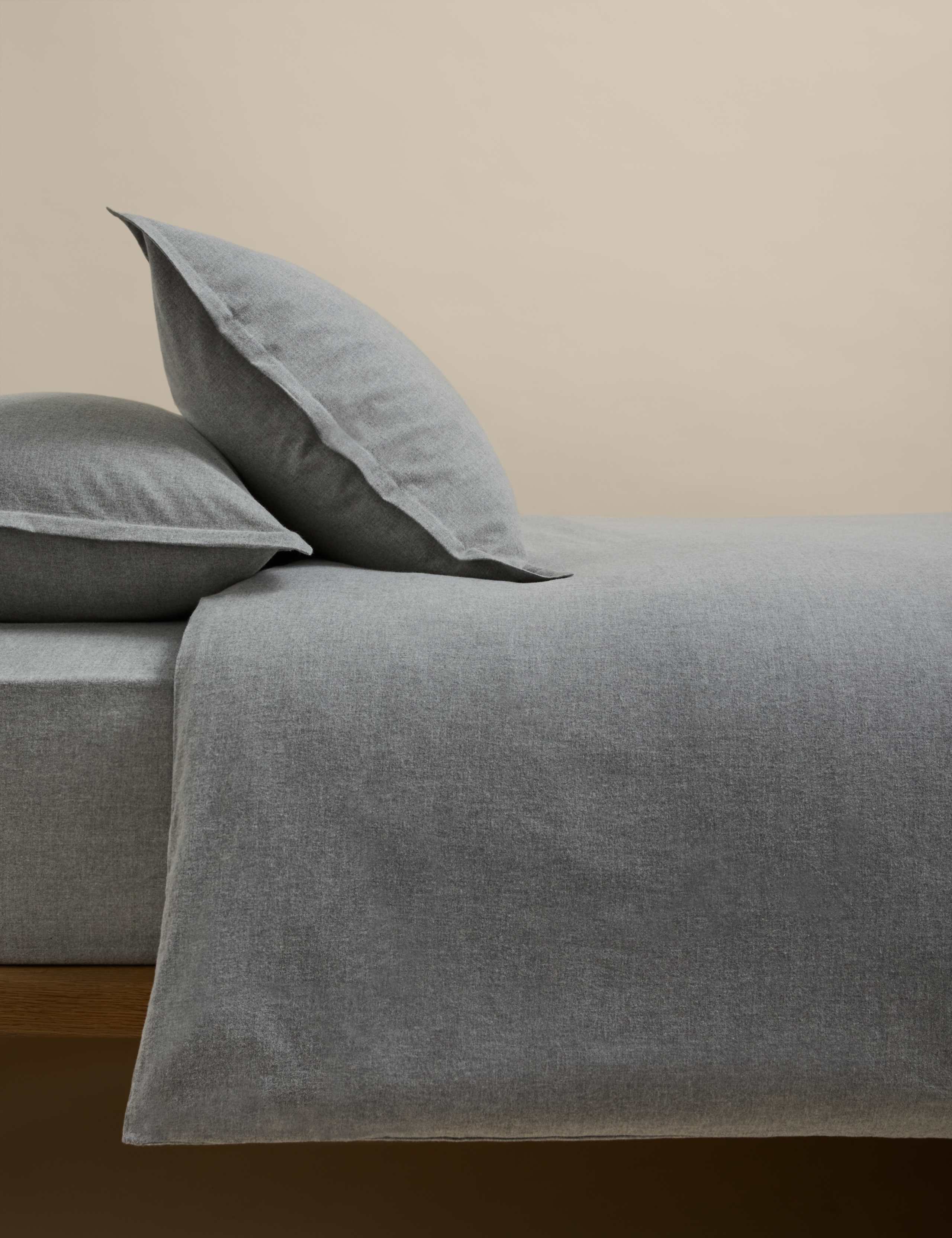 Brushed Cotton Marl Bedding Set