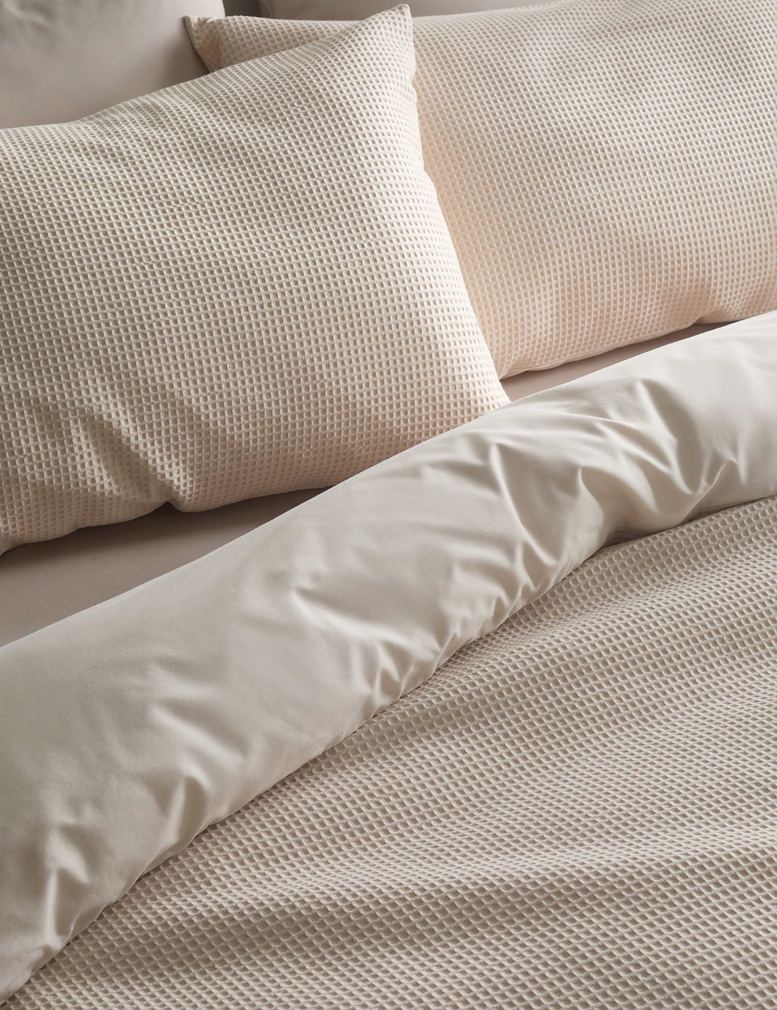 Pure Cotton Waffle Bedding Set