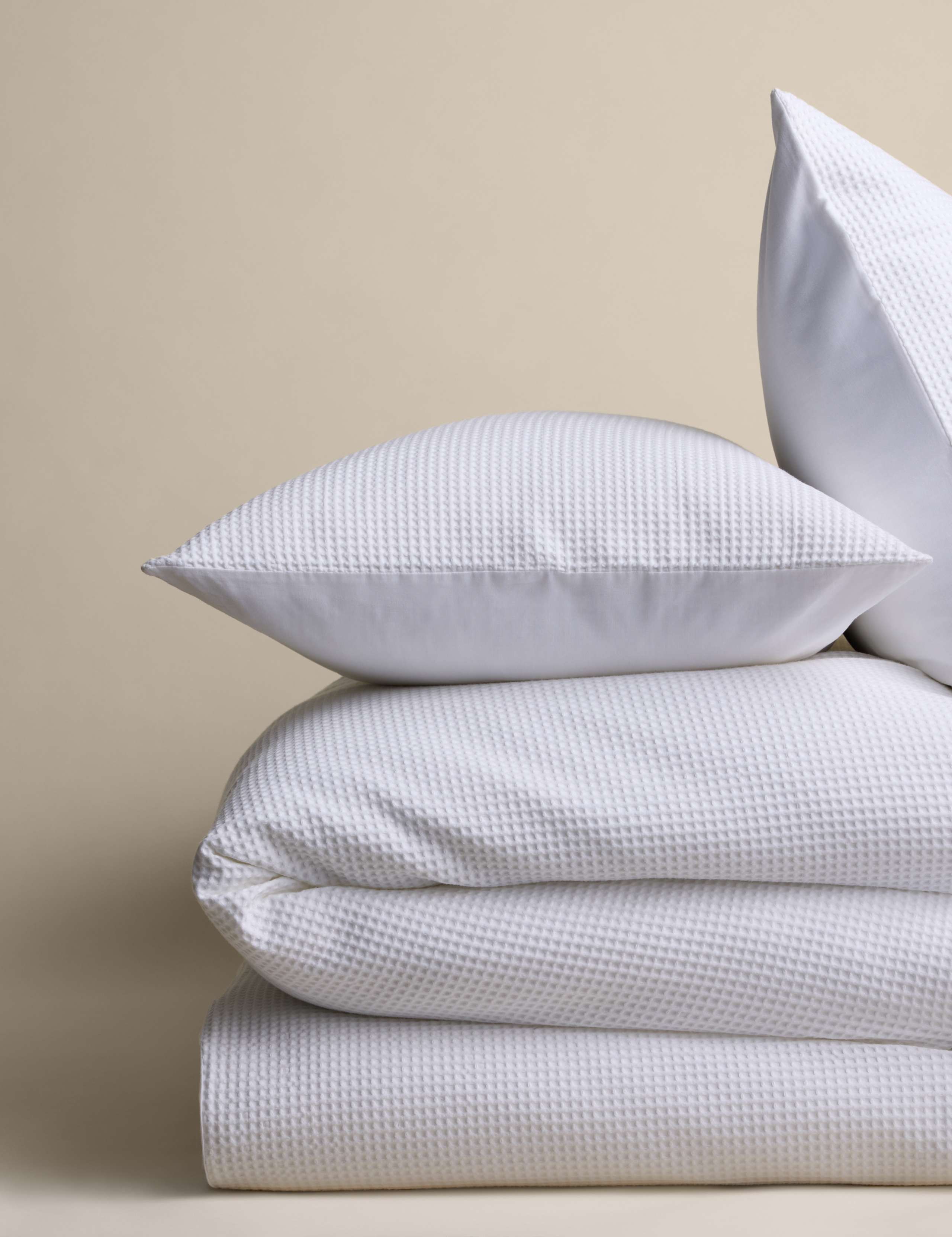 Pure Cotton Waffle Bedding Set