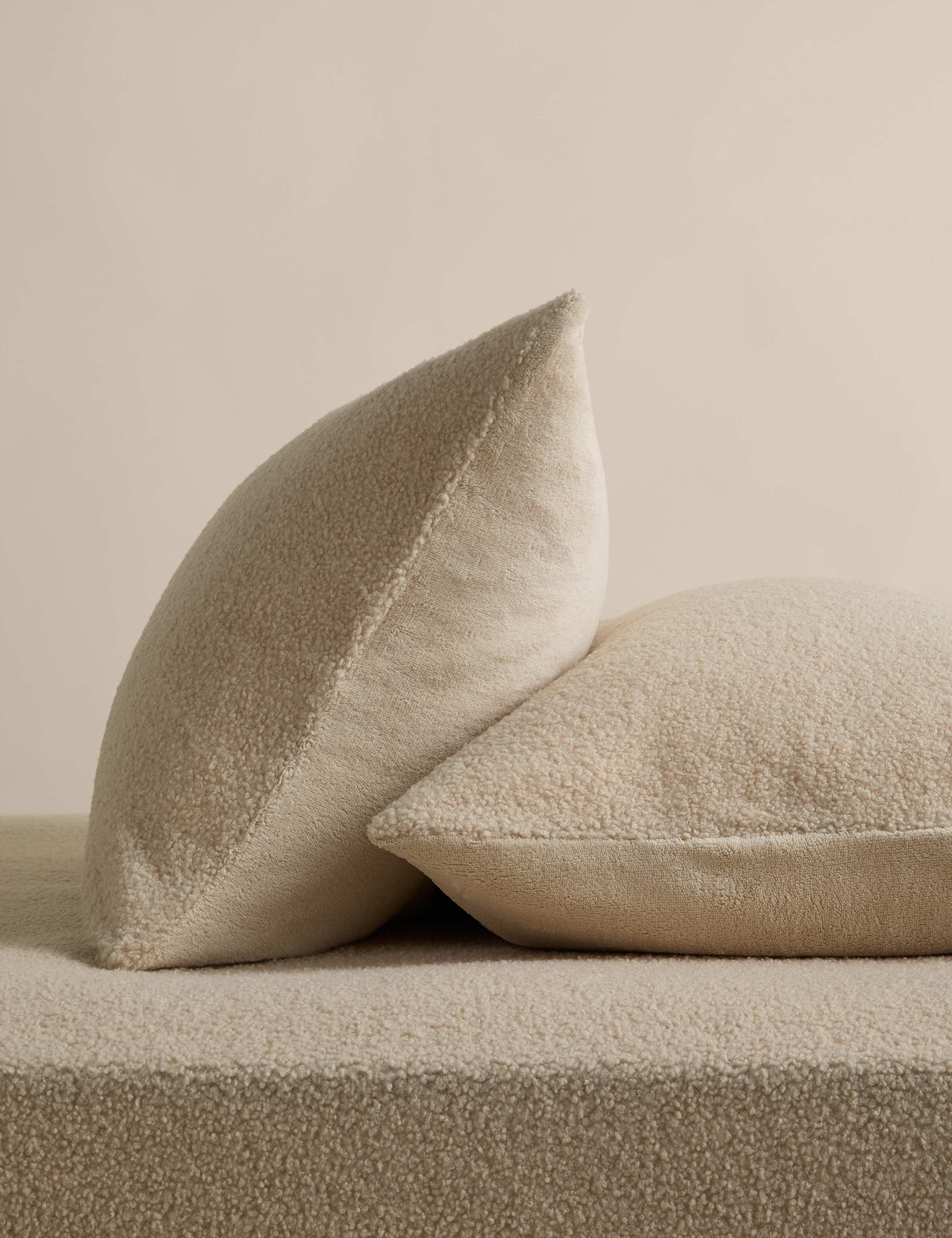 2pk Cosy Borg Standard Pillowcases