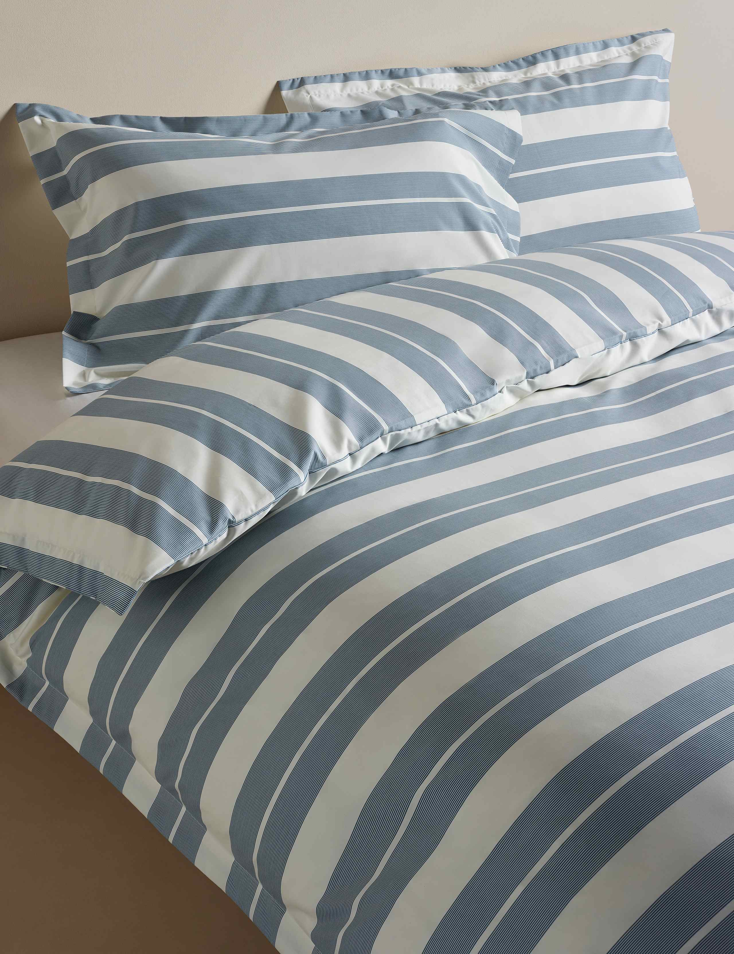 Egyptian Cotton Wide Stripe Printed Bedding Set