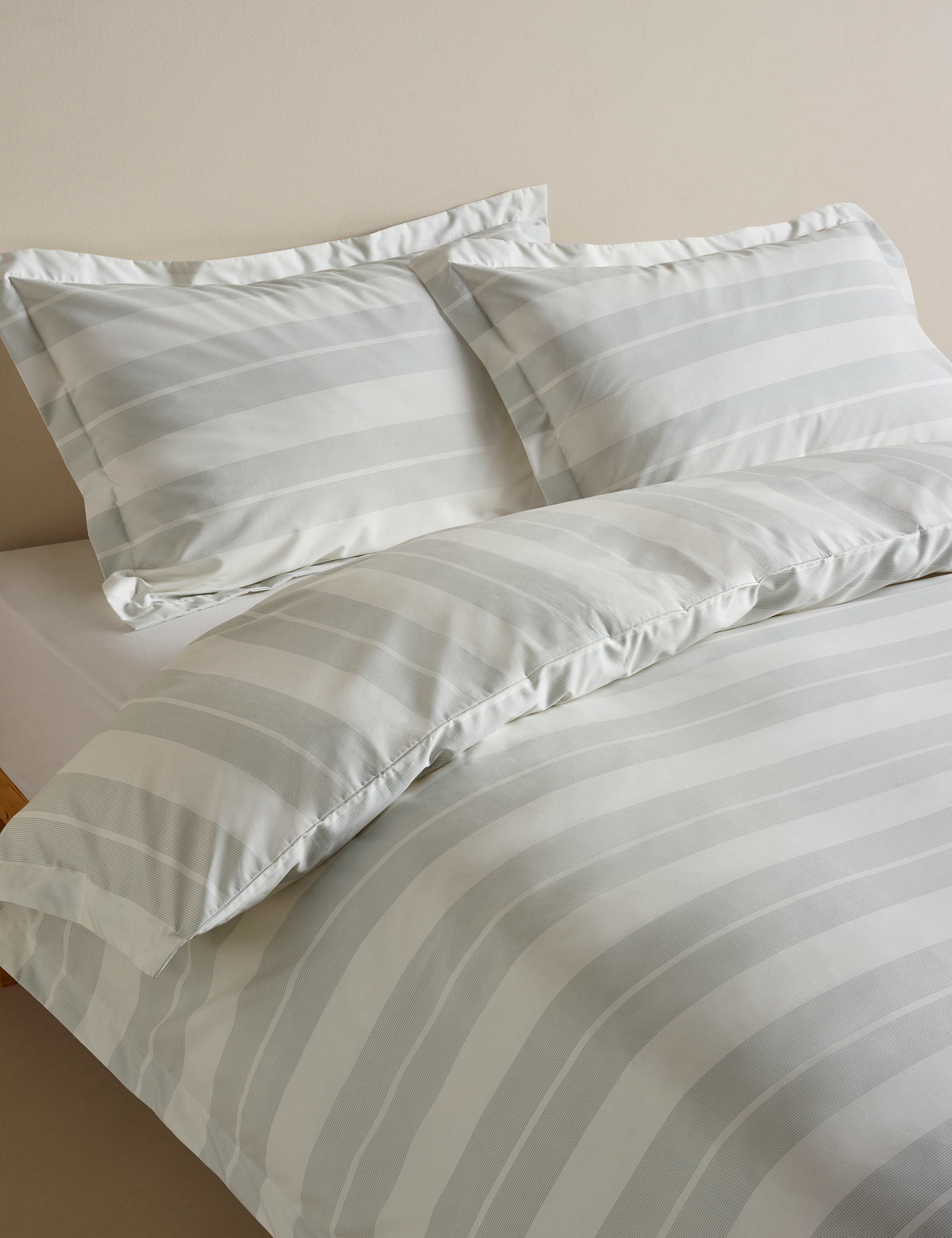 Egyptian Cotton Wide Stripe Printed Bedding Set