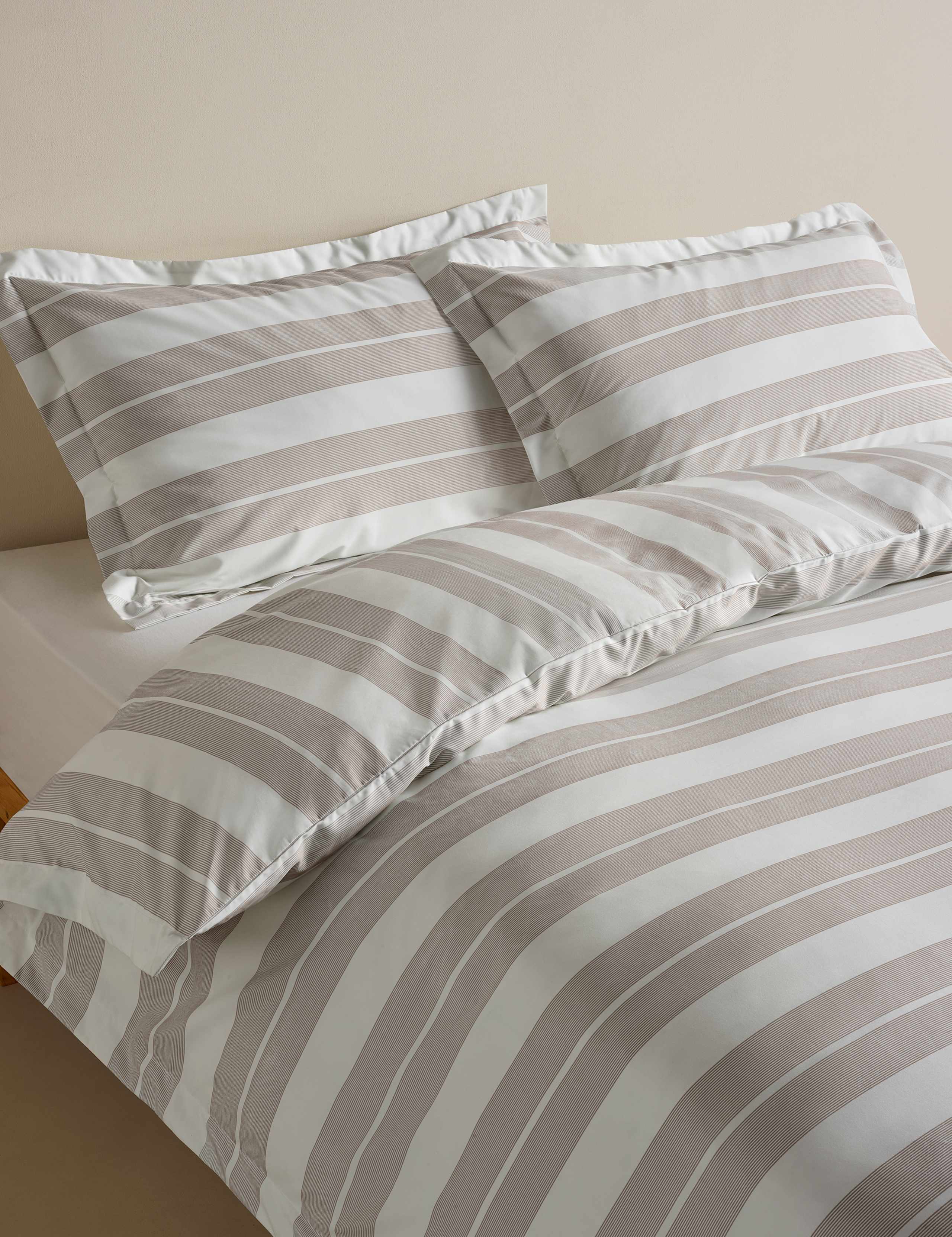 Egyptian Cotton Wide Stripe Printed Bedding Set