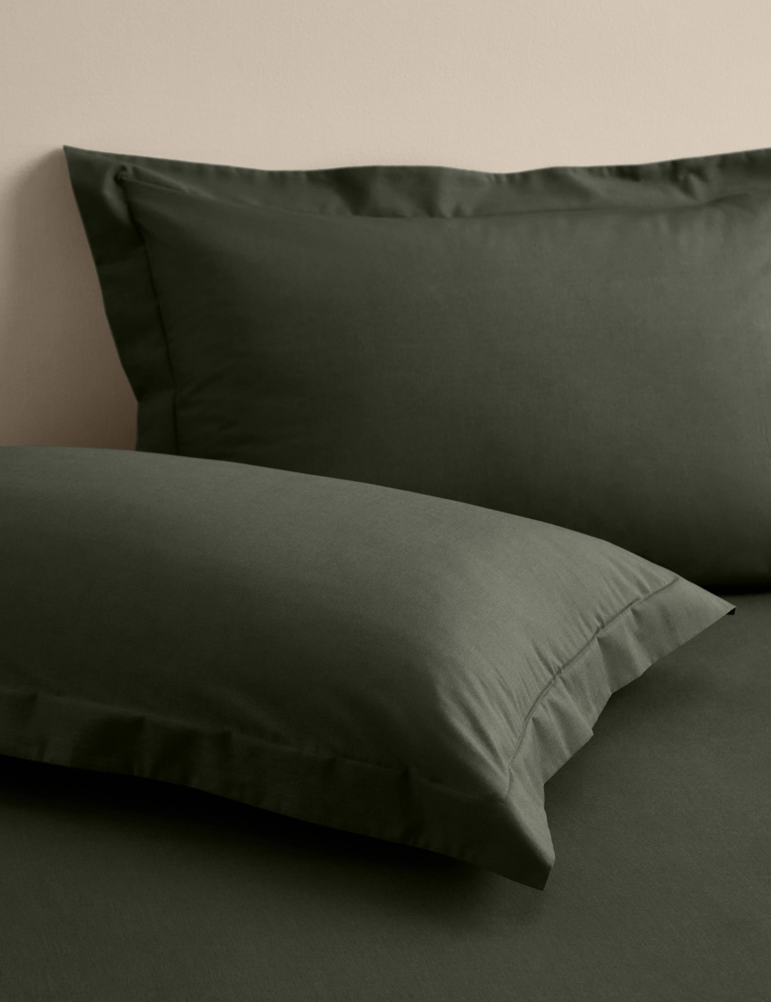 2pk Cotton Rich Oxford Pillowcases