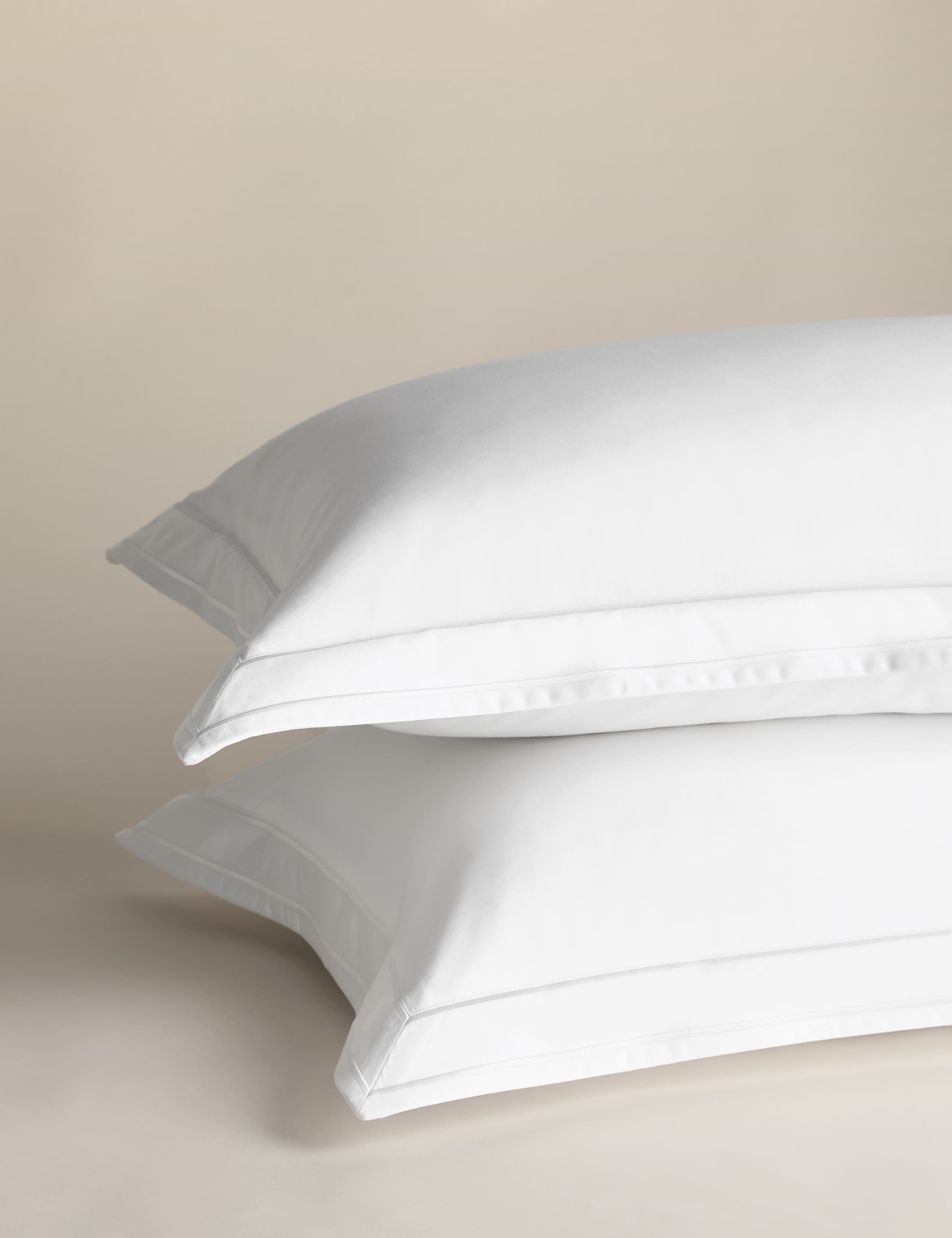 2 Pack Egyptian Cotton 1000 Thread Count Oxford Pillowcases