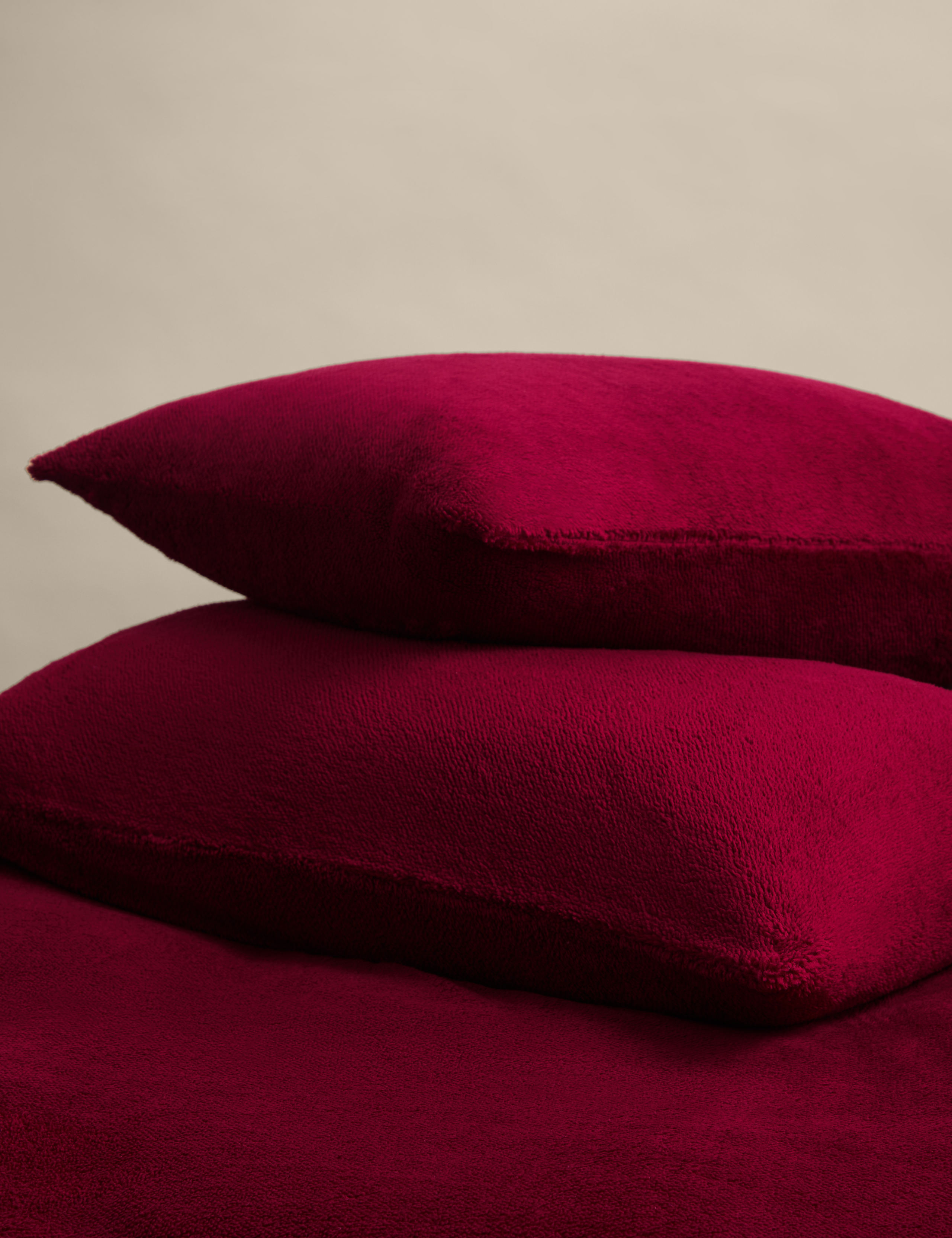 2pk Teddy Fleece Pillowcases