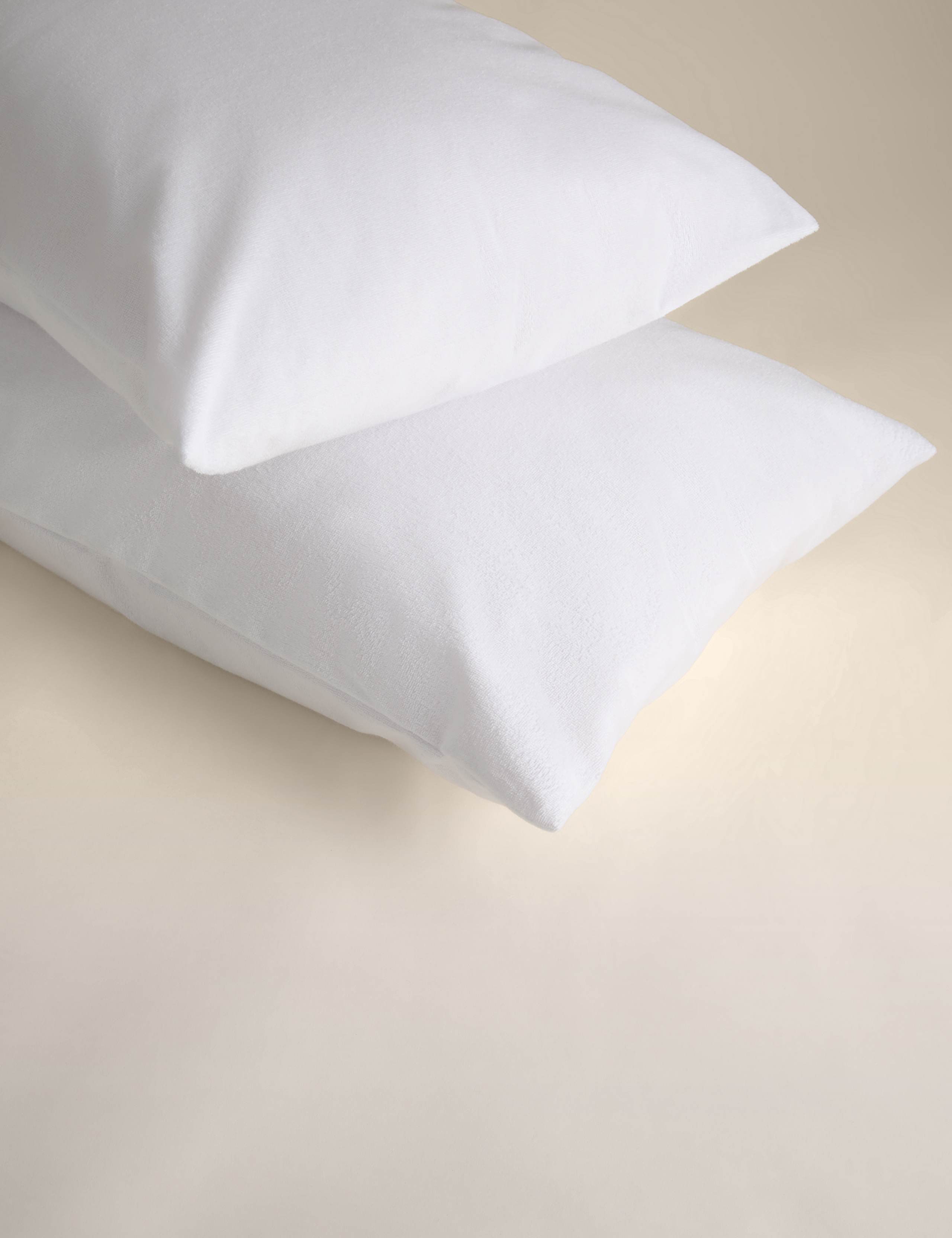 2pk Terry Waterproof Pillow Protectors