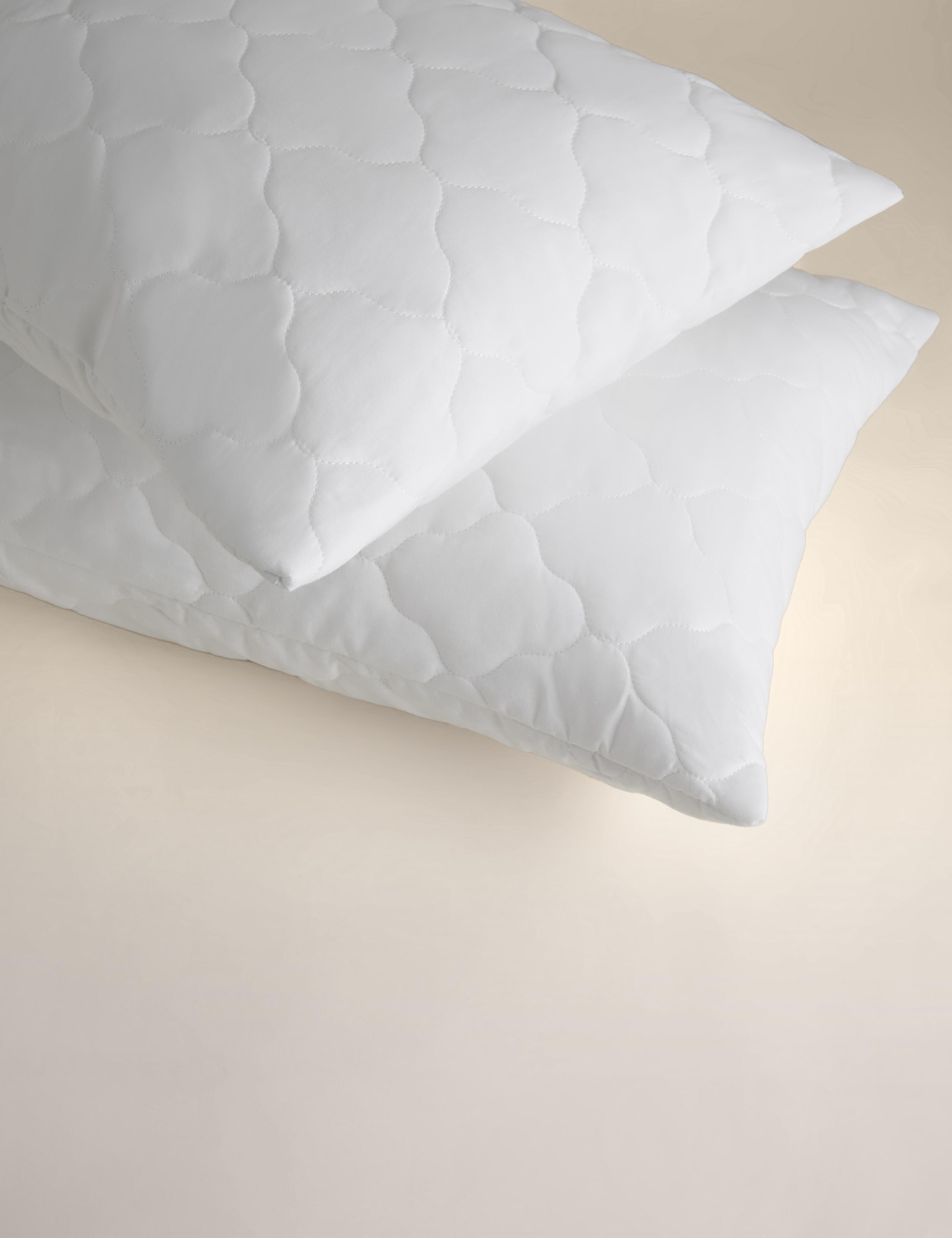 2pk Quilted Waterproof Pillow Protectors