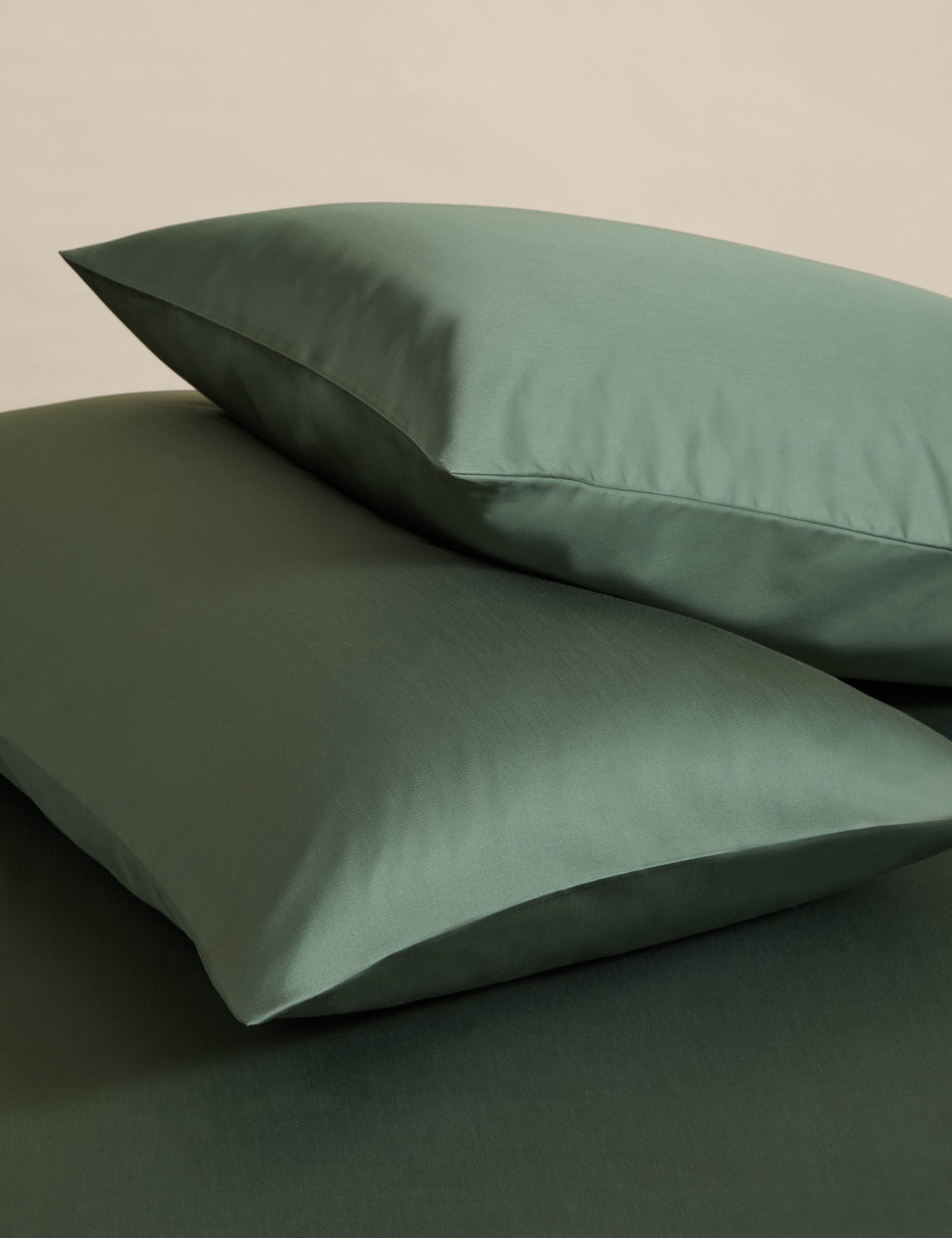 2pk Egyptian Cotton Sateen 400 Thread Count Pillowcases