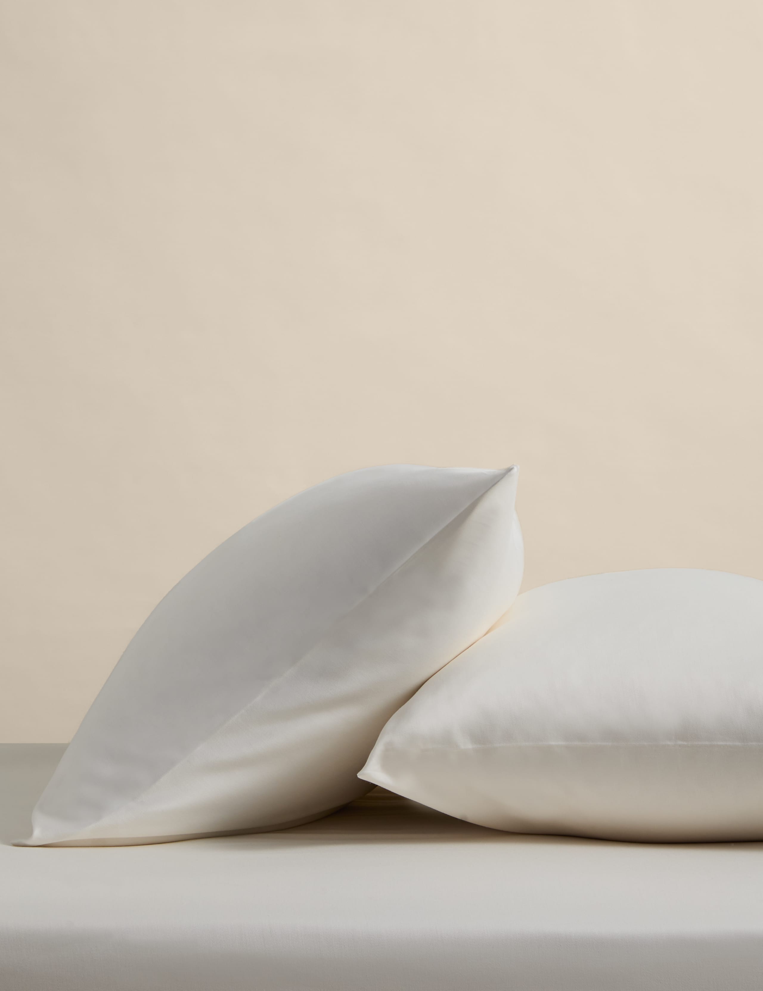 2pk Egyptian Cotton Sateen 400 Thread Count Pillowcases