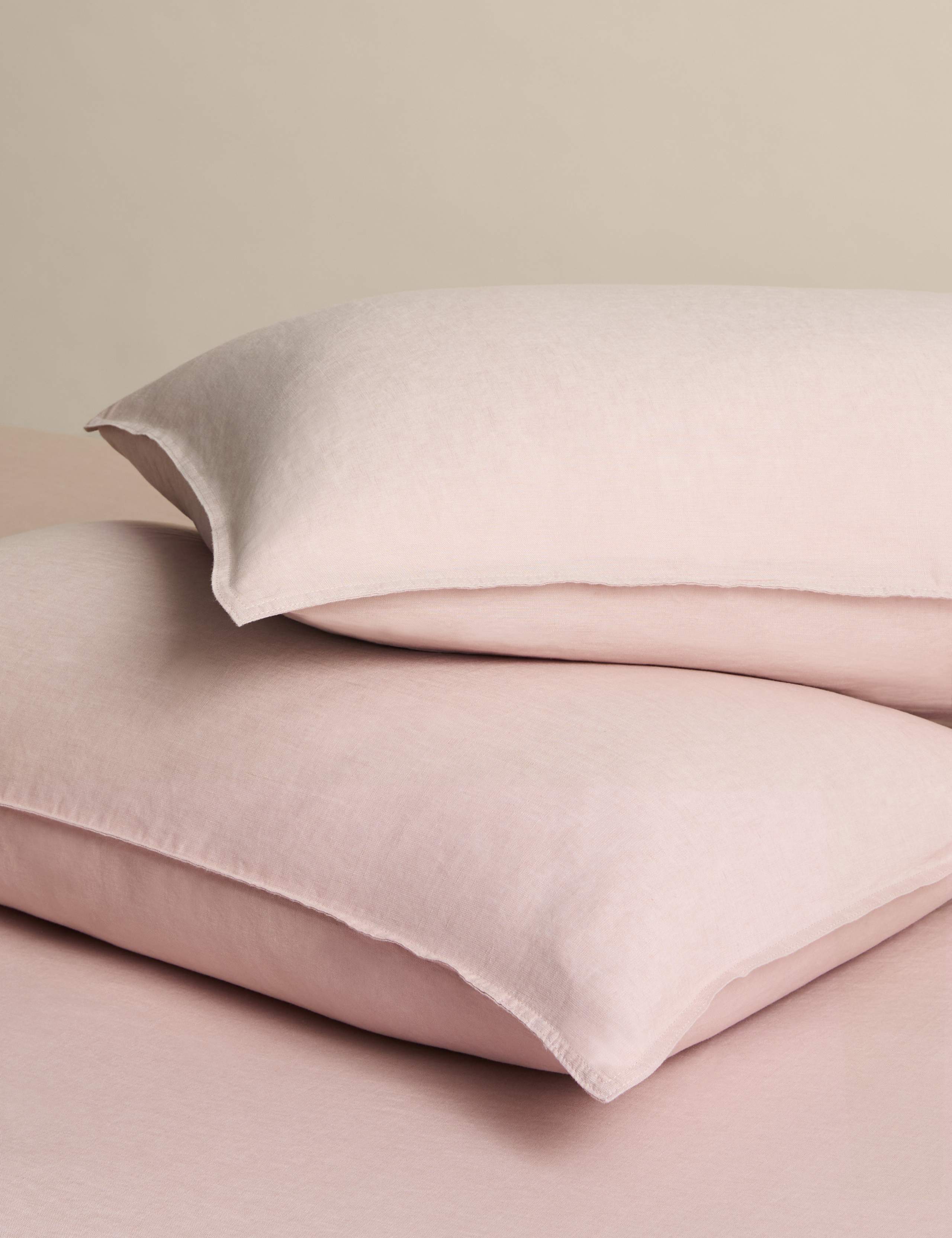 2 Pack Pure Linen Standard Pillowcases
