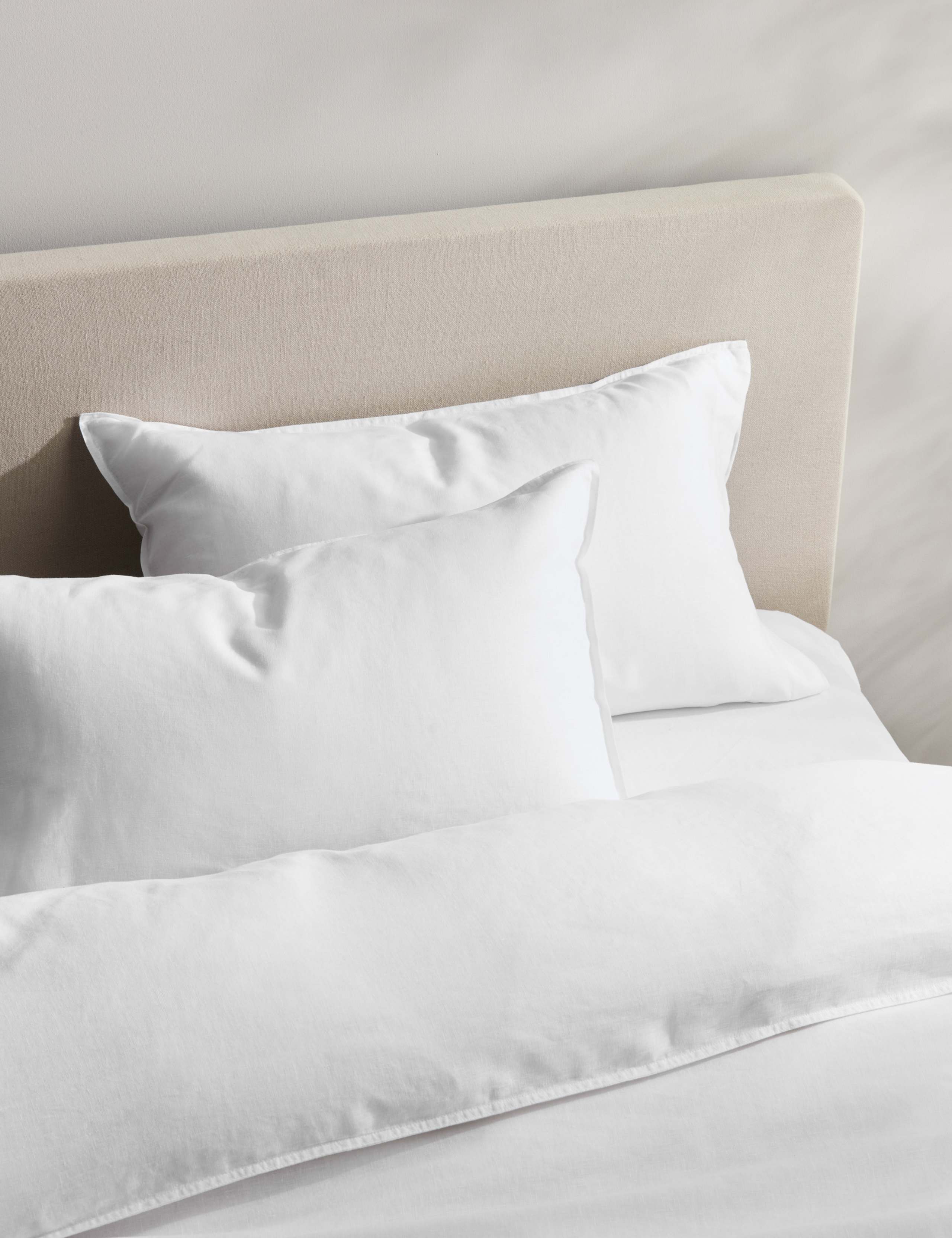 2pk Pure Linen Standard Pillowcases