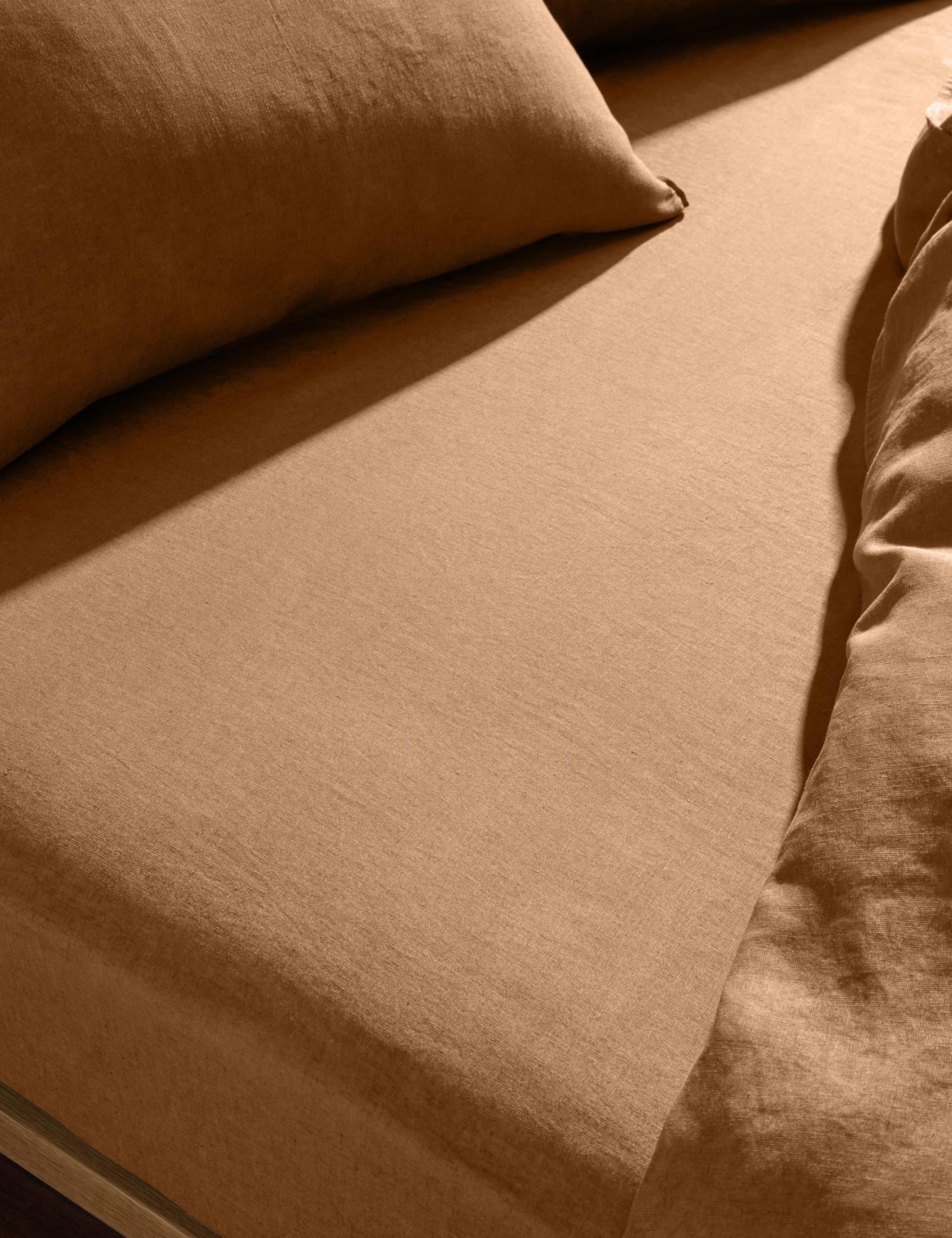 Pure Linen Extra Deep Fitted Sheet