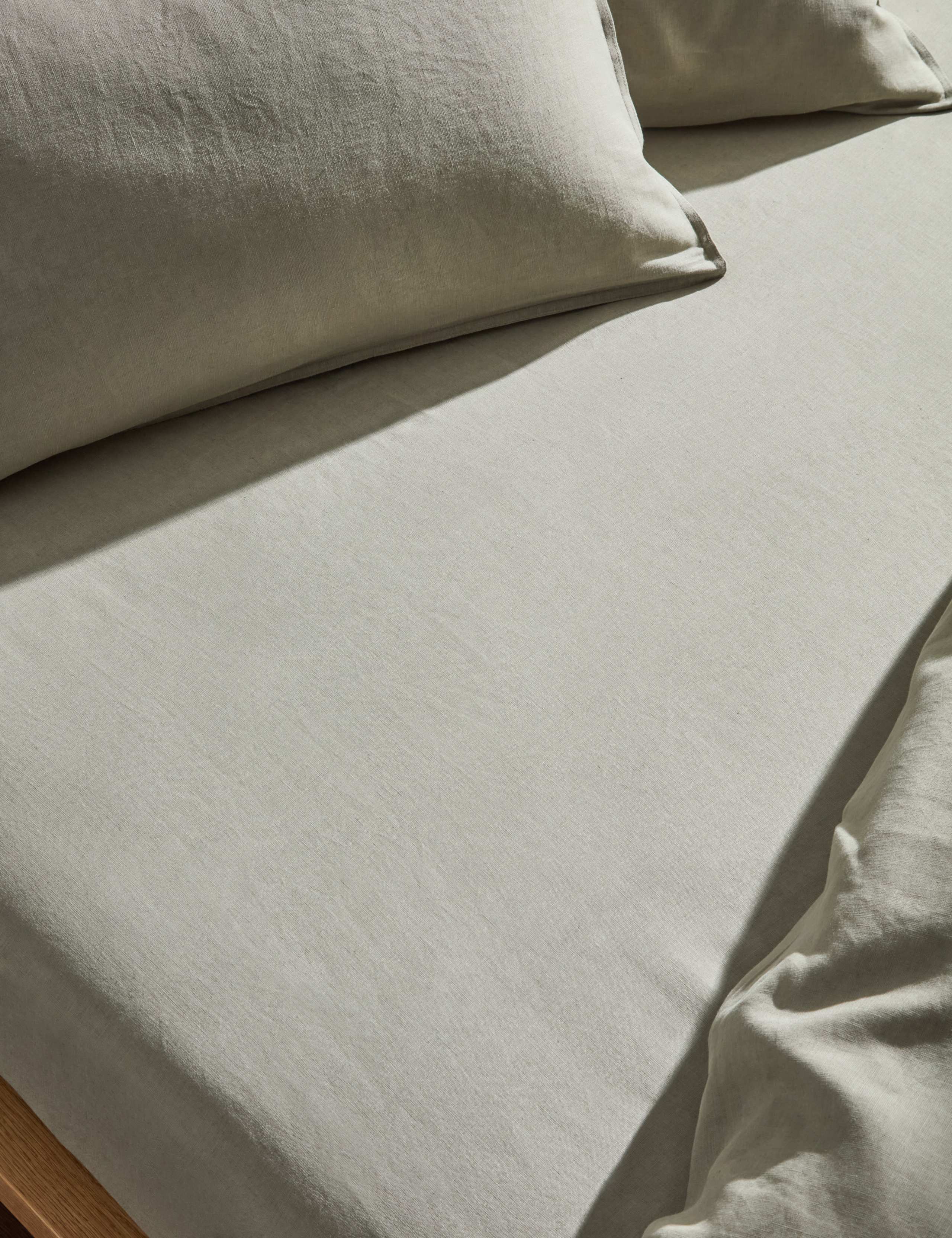 Pure Linen Deep Fitted Sheet